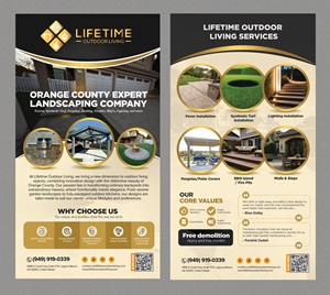 Flyer Design by Stan$oul for Lifetime Outdoor Living | Design: #35053032