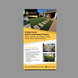 Flyer-Design von TuktukiShree für Lifetime Outdoor Living | Design #35053719