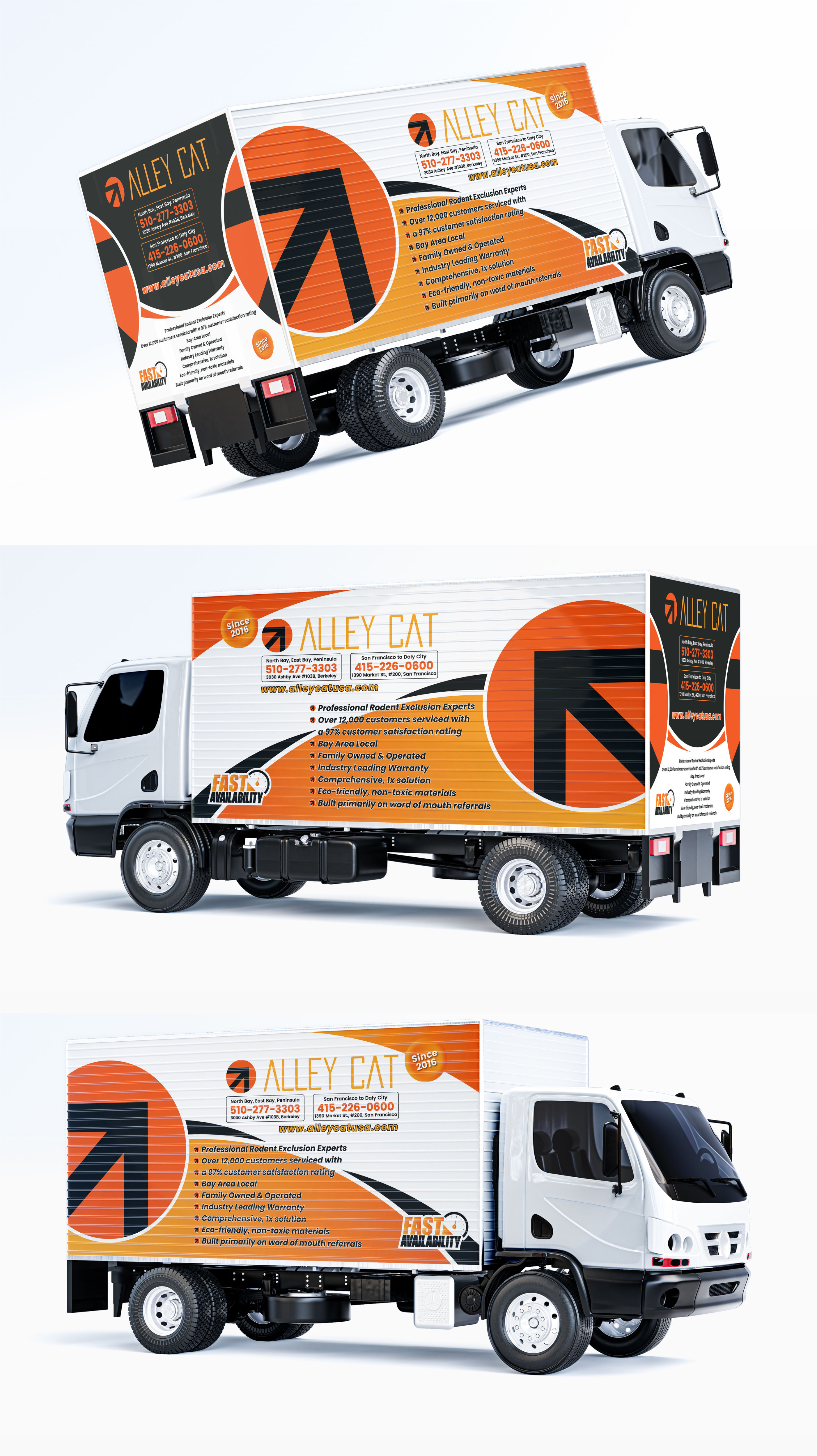 Car Wrap Design by Impressive Designs for Alley Cat Creations | Design #35058534
