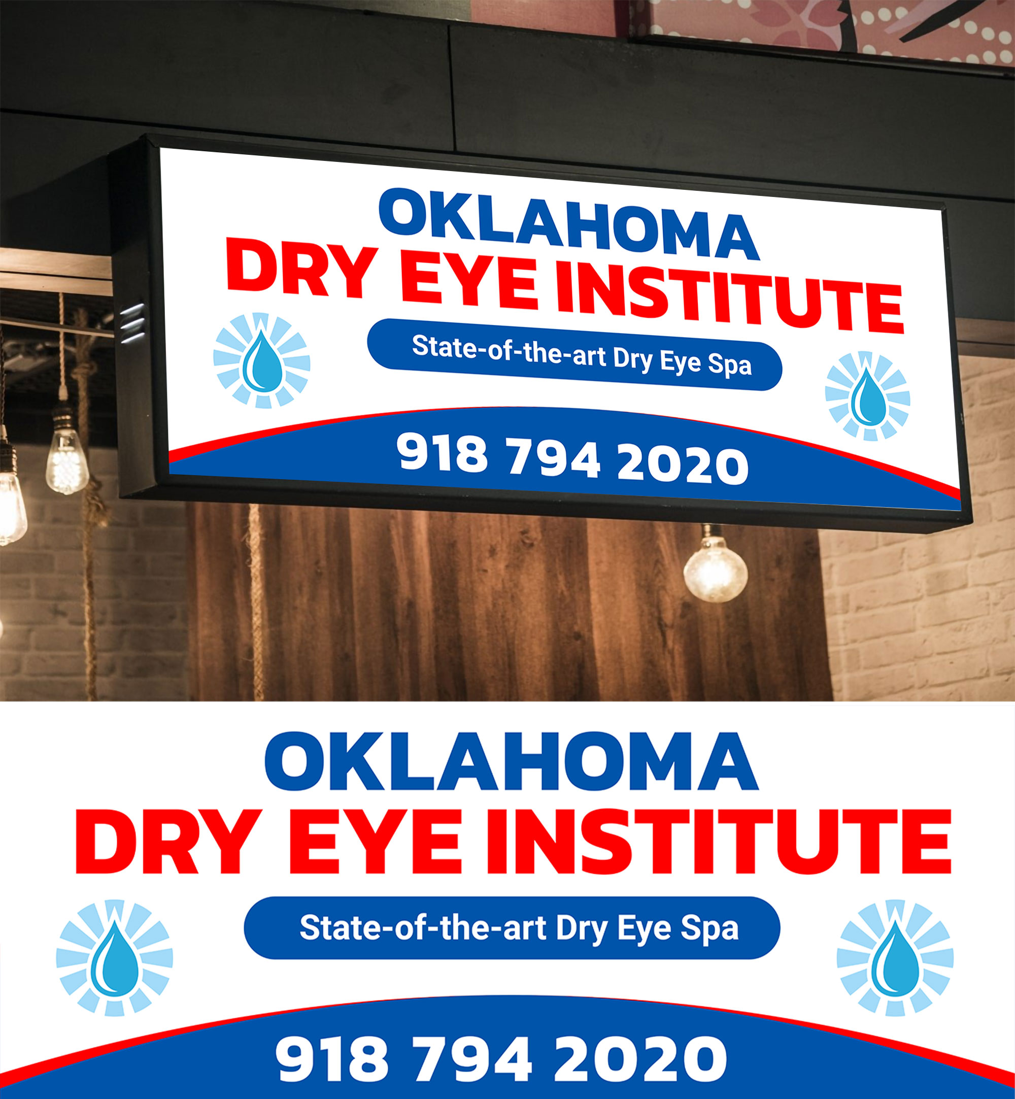 Signage Design by WrapTonic24 for Oklahoma Dry Eye Institute | Design #35093148