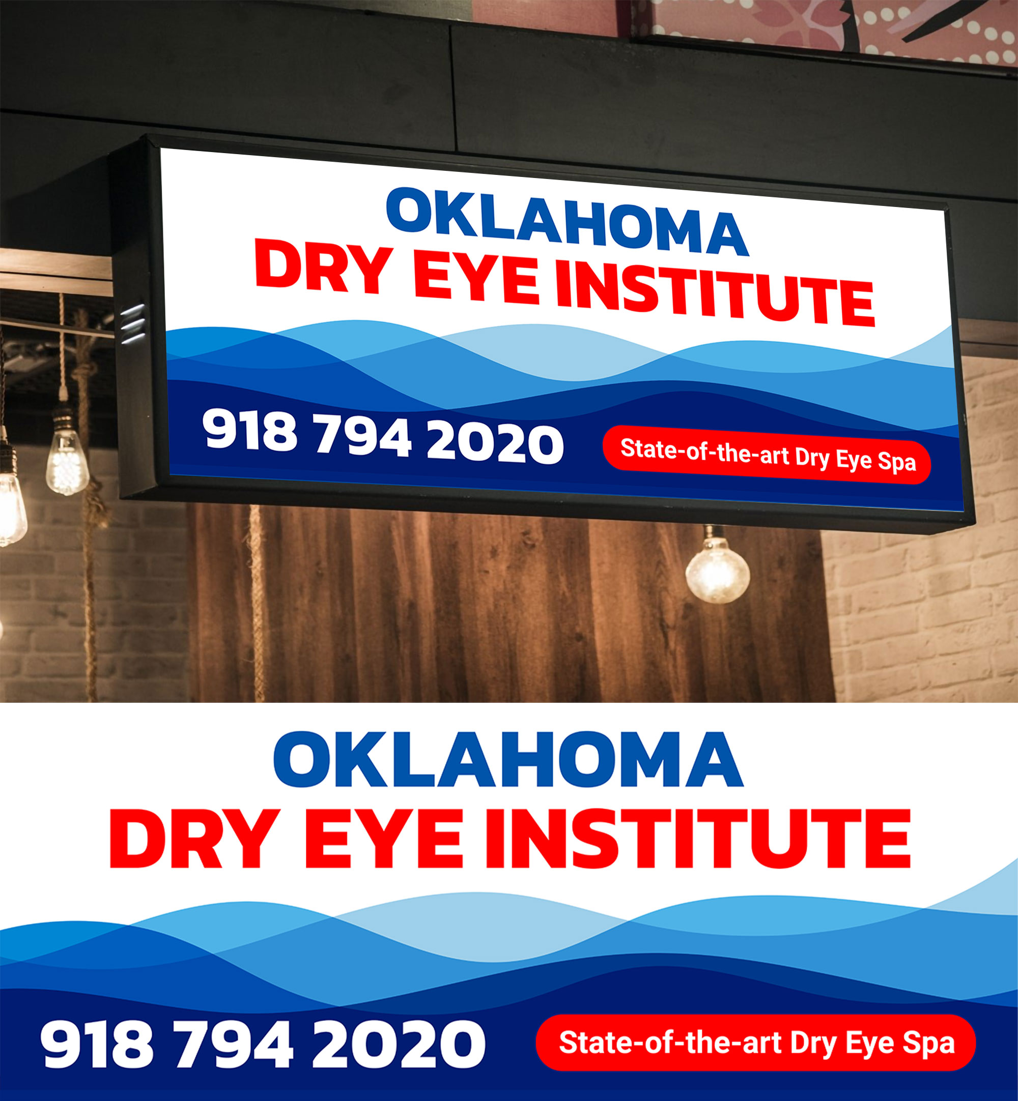Signage Design by WrapTonic24 for Oklahoma Dry Eye Institute | Design #35093150