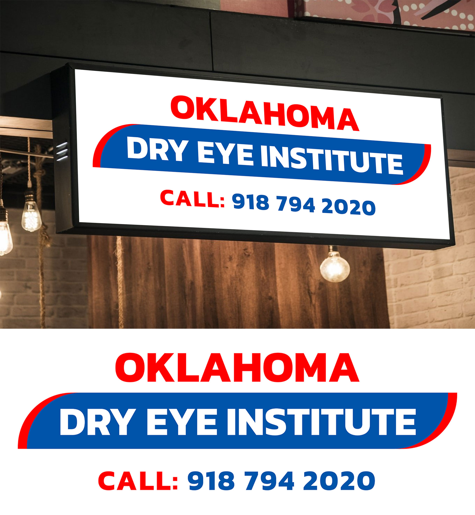 Signage Design by WrapTonic24 for Oklahoma Dry Eye Institute | Design #35093155