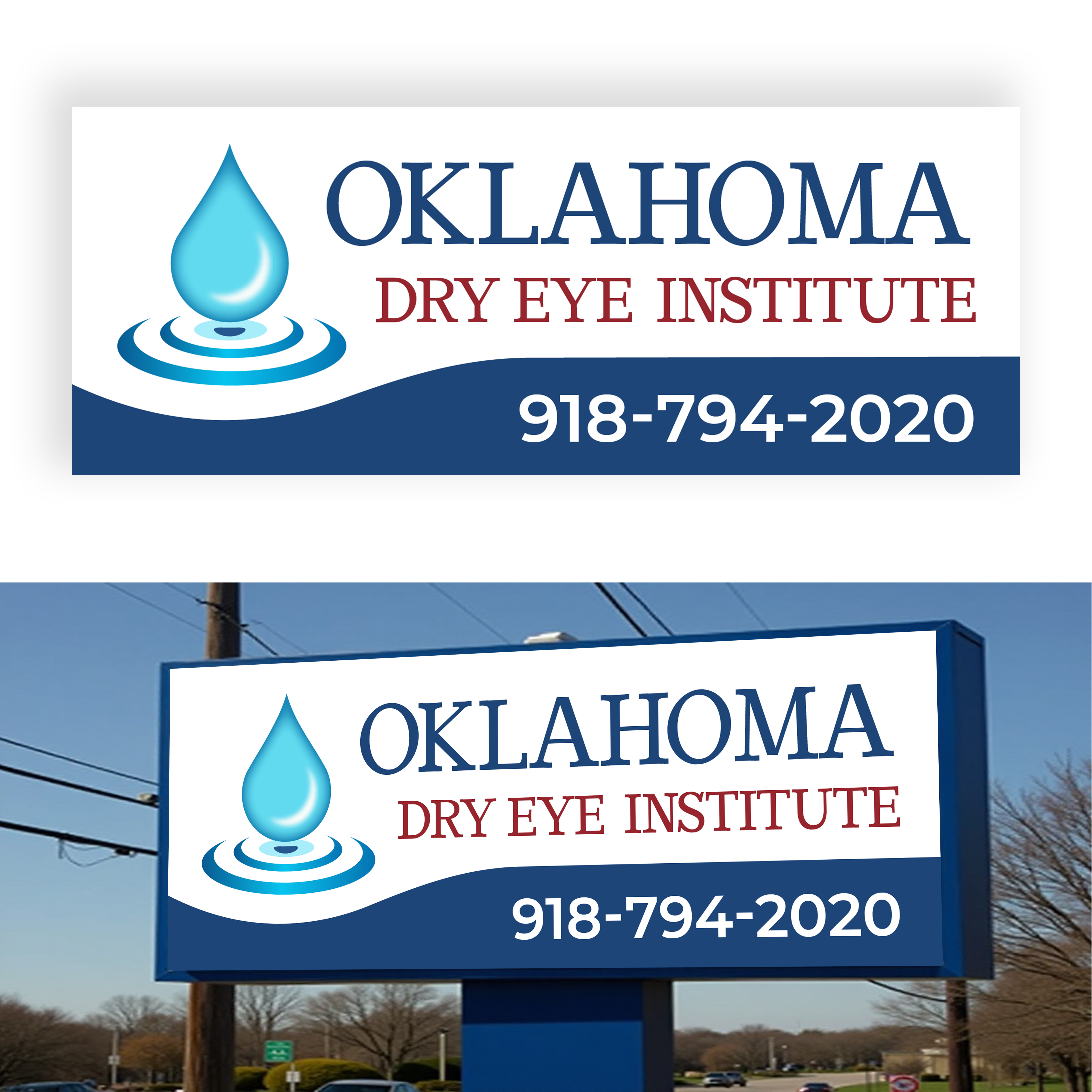 Signage Design by Mohamed Javid for Oklahoma Dry Eye Institute | Design #35060882