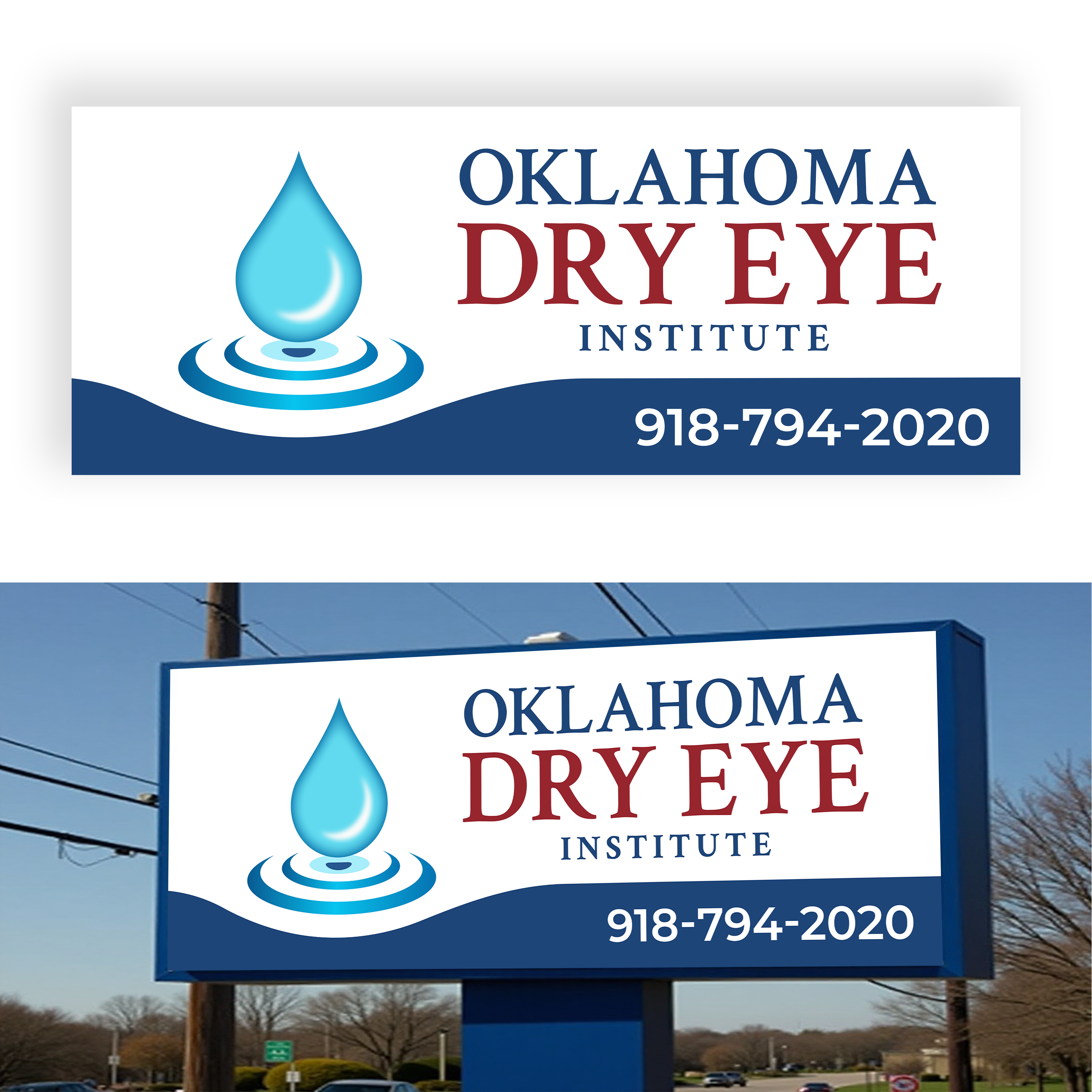 Signage Design by Mohamed Javid for Oklahoma Dry Eye Institute | Design #35065347
