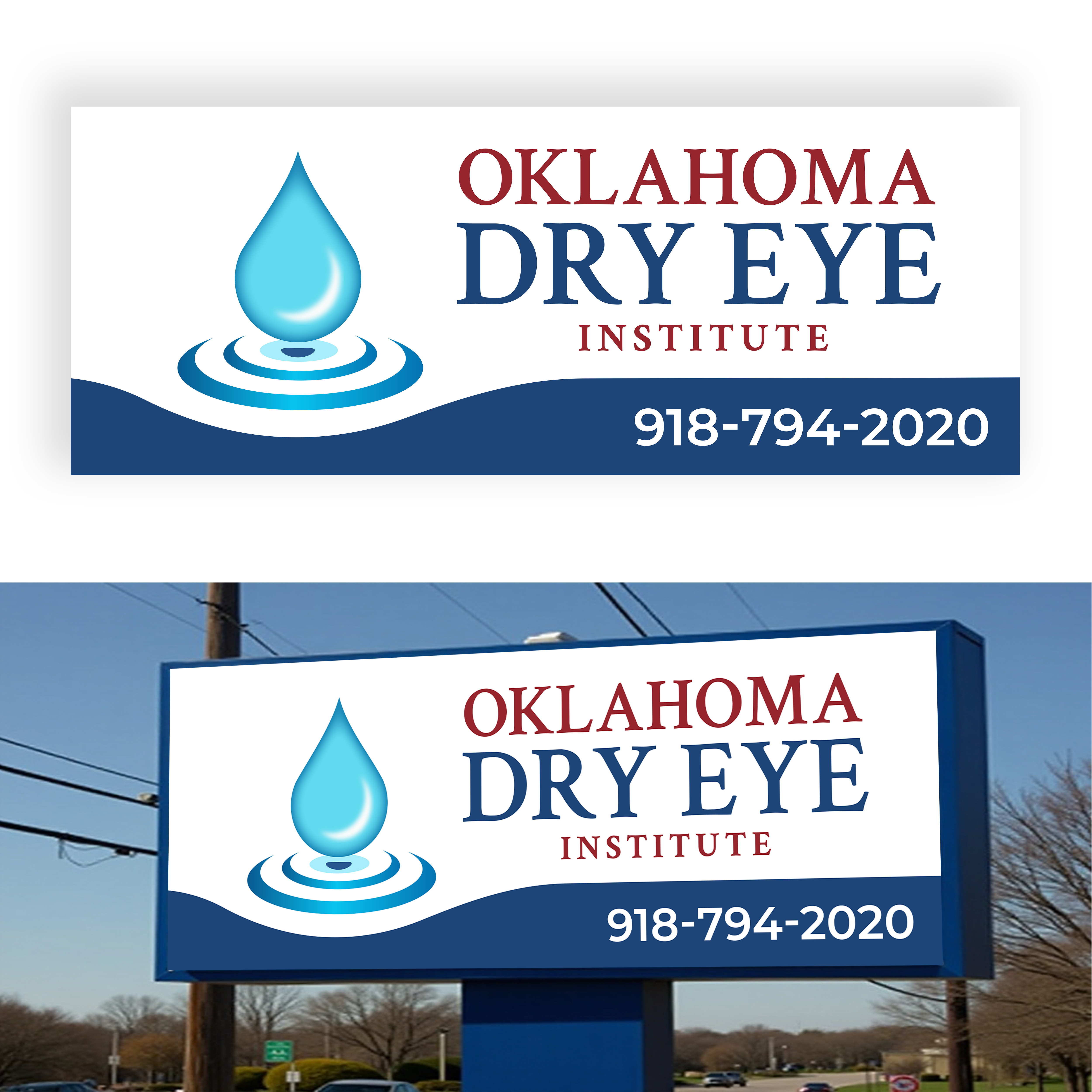 Signage Design by Mohamed Javid for Oklahoma Dry Eye Institute | Design #35065348