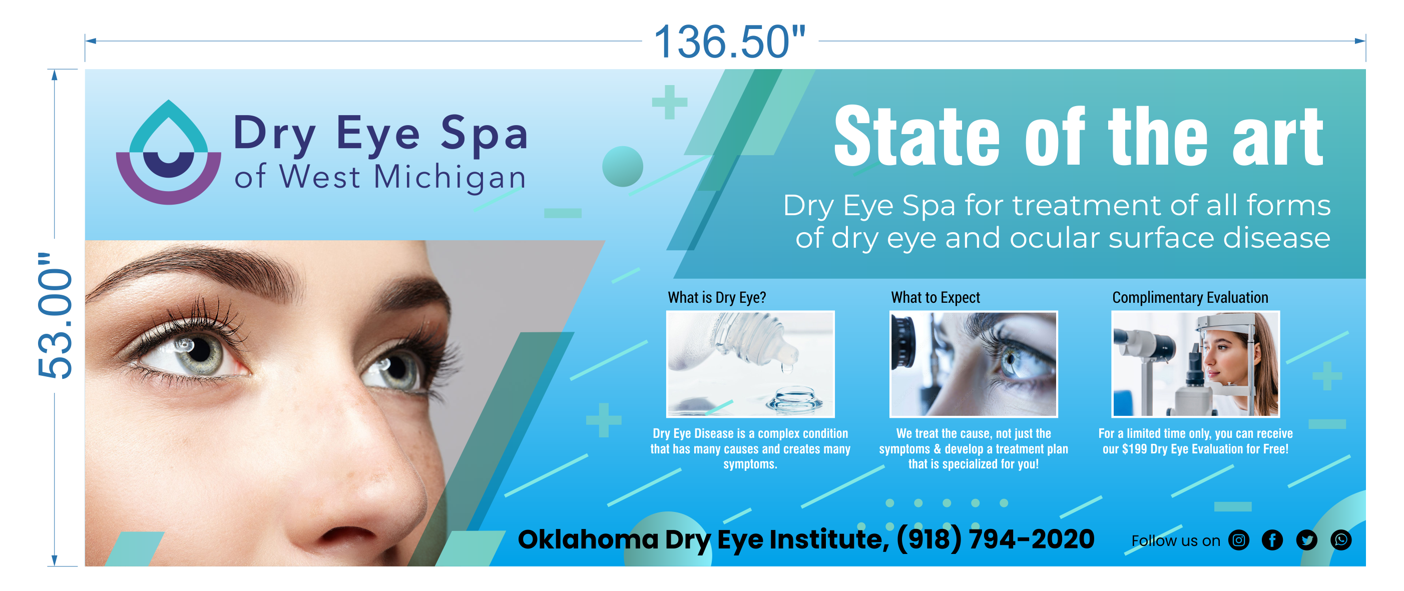 Signage Design by masheri for Oklahoma Dry Eye Institute | Design #35052039