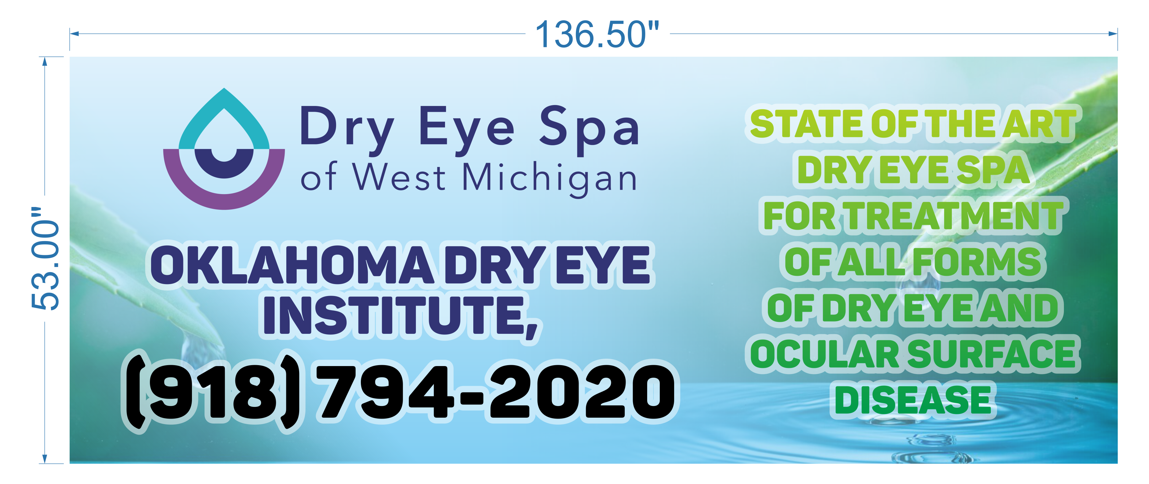 Signage Design by masheri for Oklahoma Dry Eye Institute | Design #35067753