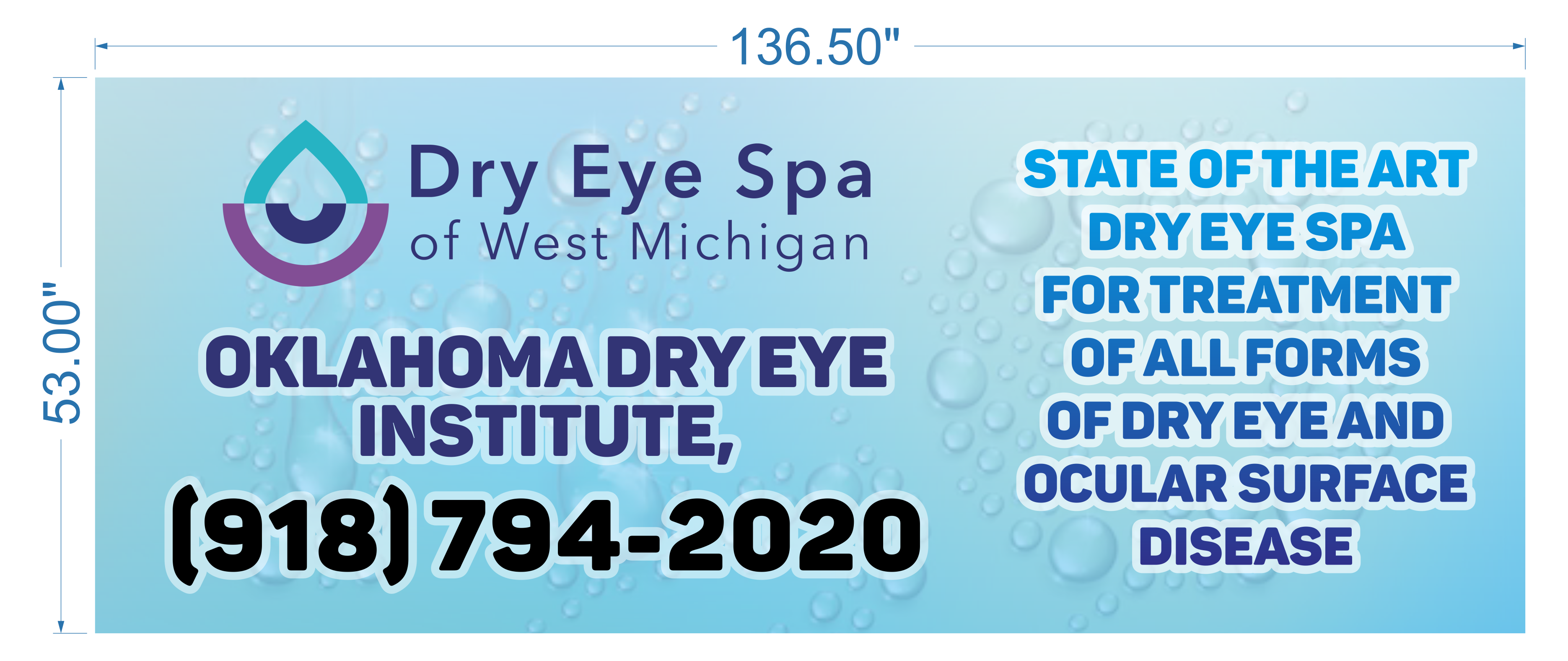 Signage Design by masheri for Oklahoma Dry Eye Institute | Design #35067824