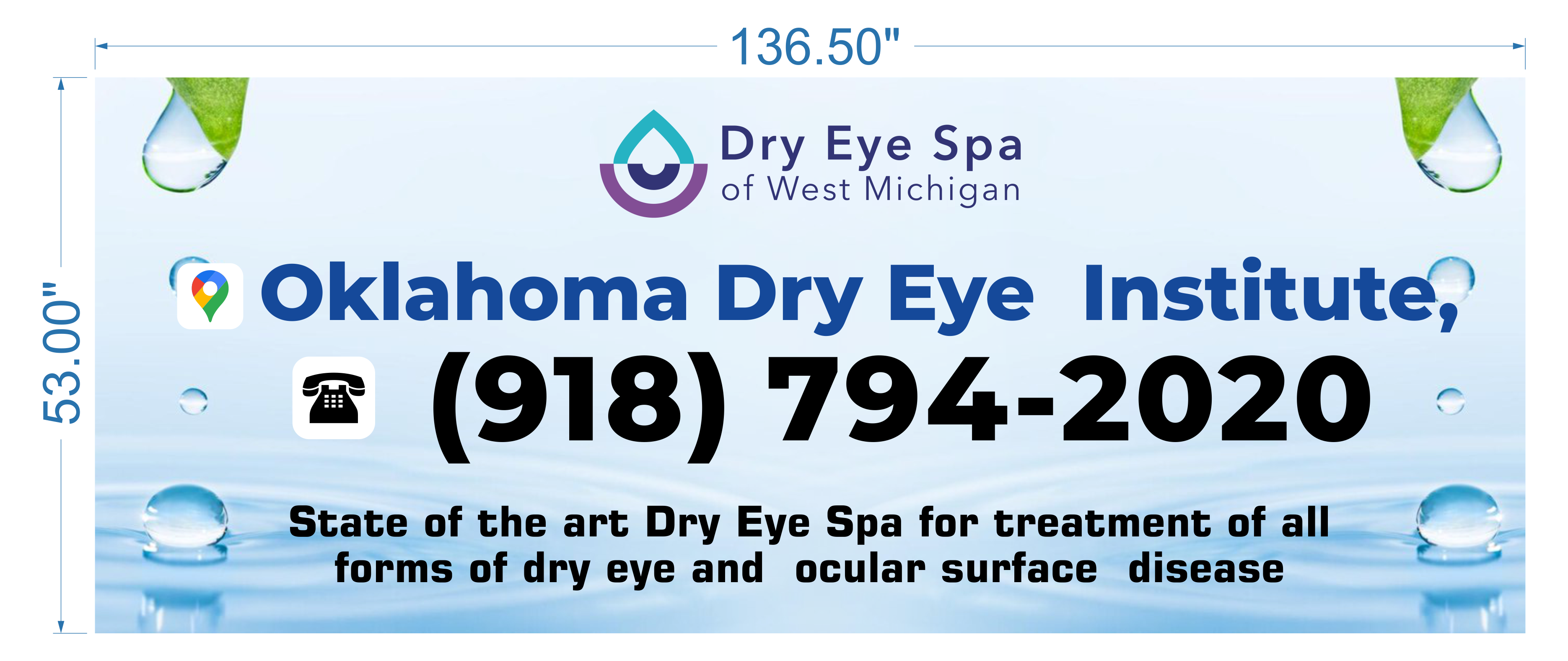 Signage Design by masheri for Oklahoma Dry Eye Institute | Design #35088184