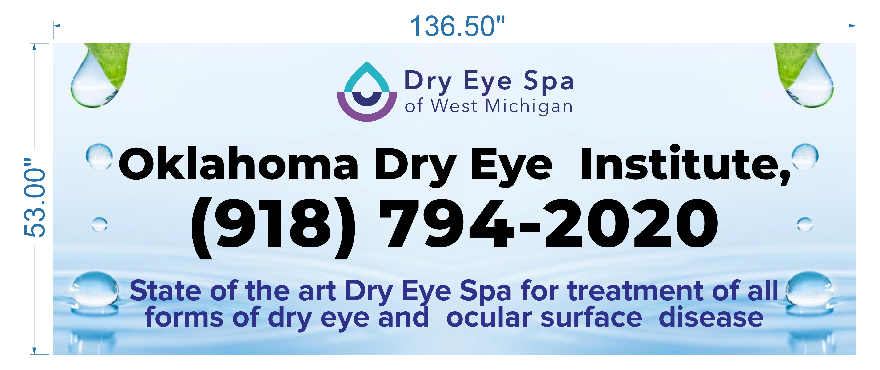 Signage Design by masheri for Oklahoma Dry Eye Institute | Design #35088190