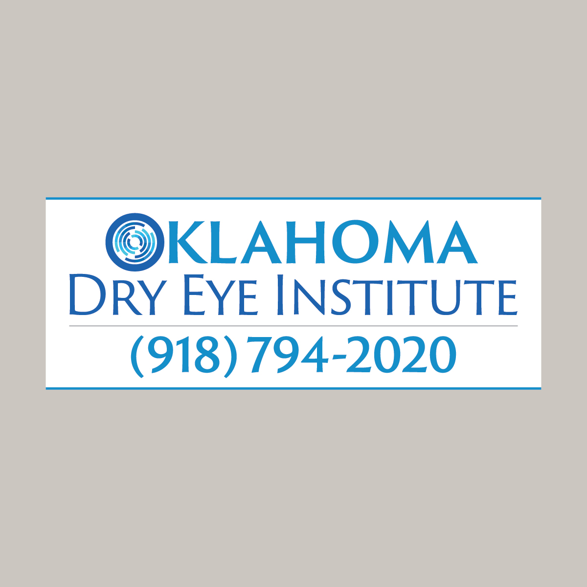 Diseño de Señalética por abdul700 para Oklahoma Dry Eye Institute | Diseño #35058202