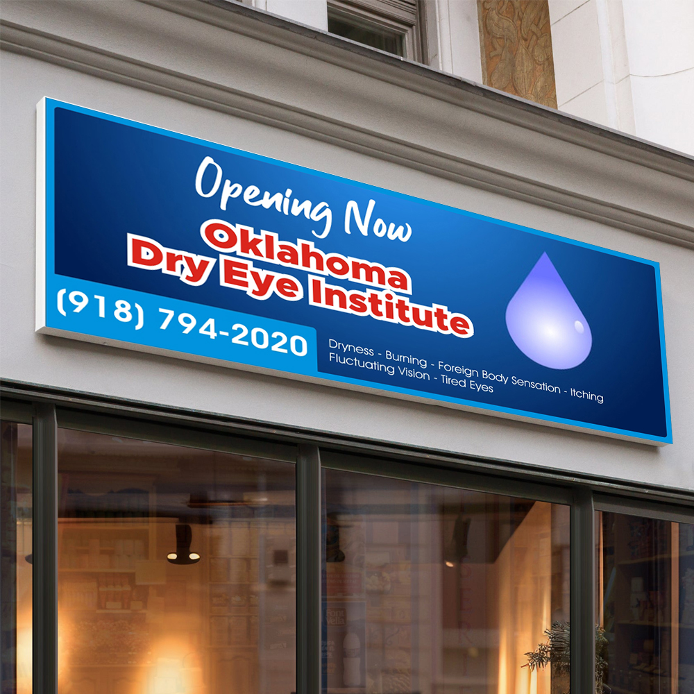 Signage Design by DG+ for Oklahoma Dry Eye Institute | Design #35081422