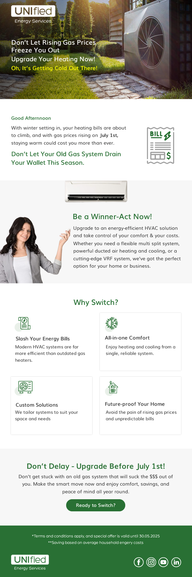Banner Ad Design by harmi_199 for UNIfied Energy Services | Design #35218325