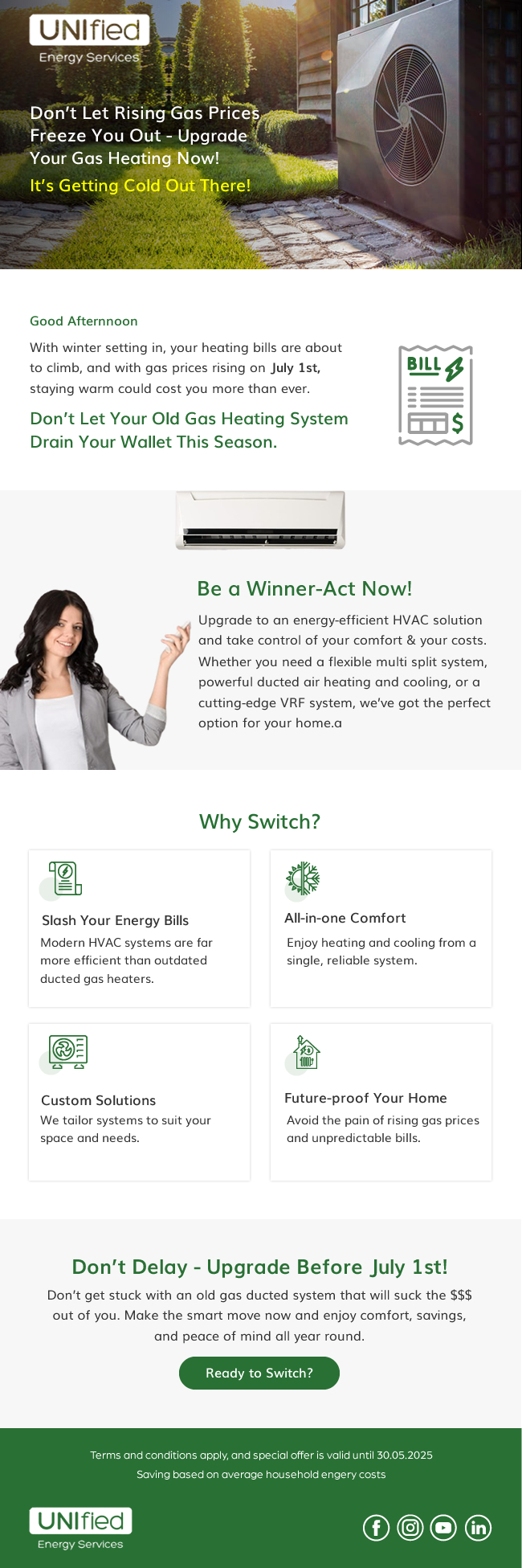 Banner Ad Design by harmi_199 for UNIfied Energy Services | Design #35228929