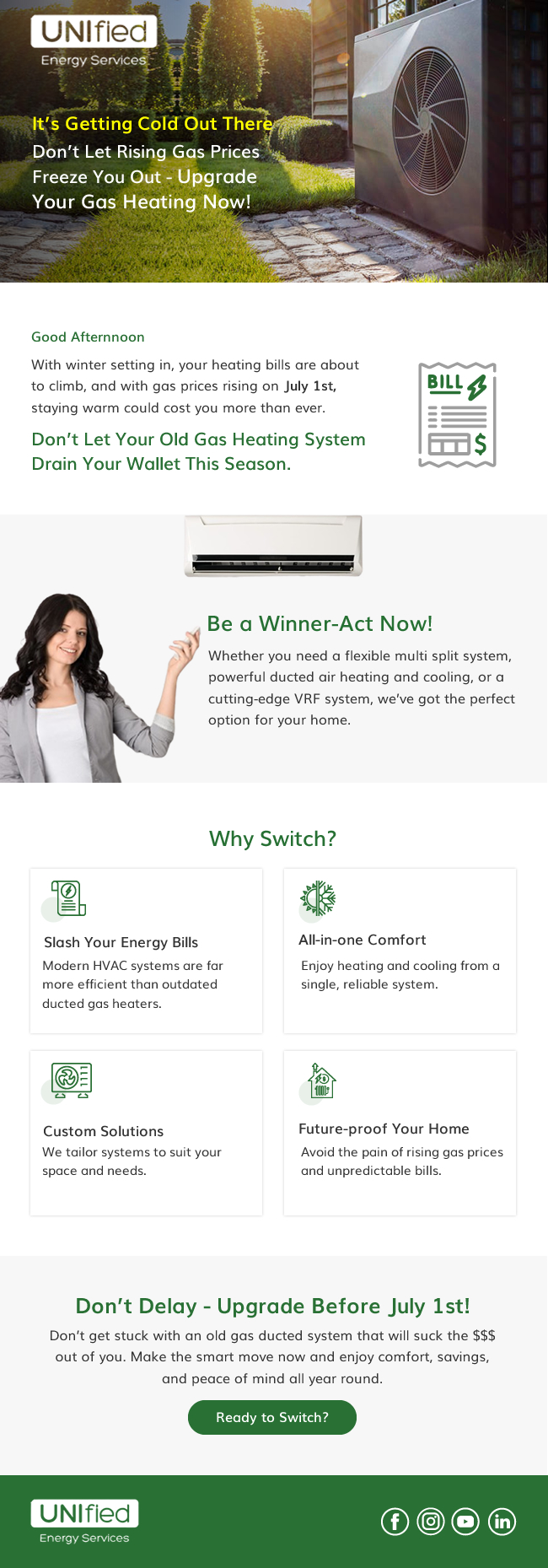 Banner Ad Design by harmi_199 for UNIfied Energy Services | Design #35245954