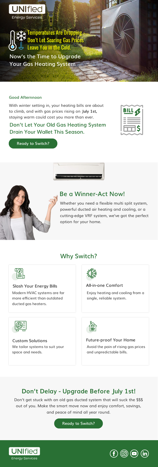 Banner Ad Design by harmi_199 for UNIfied Energy Services | Design #35248071