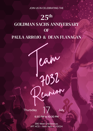 Invitation Design by Kevin Indiaka for Goldman Sachs | Design: #35132799