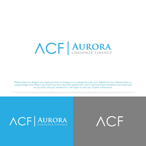 Logo Design by Logo Care. for Aurora Consumer Finance LLC | Design: #35064399