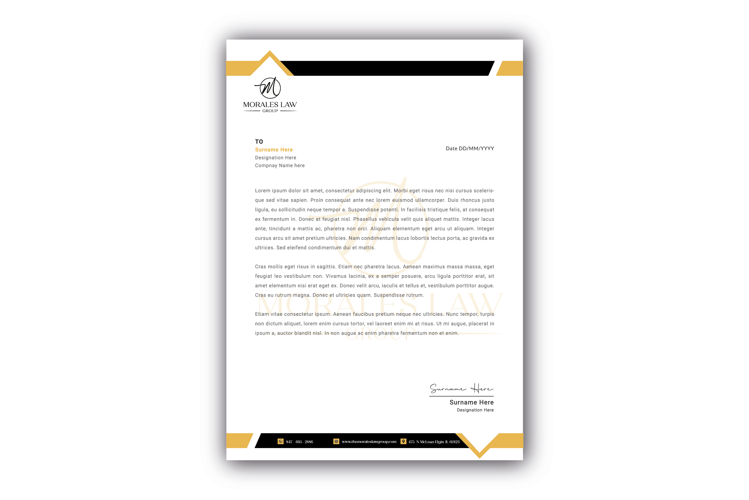Letterhead Design by graphicawy for this project | Design #35063410