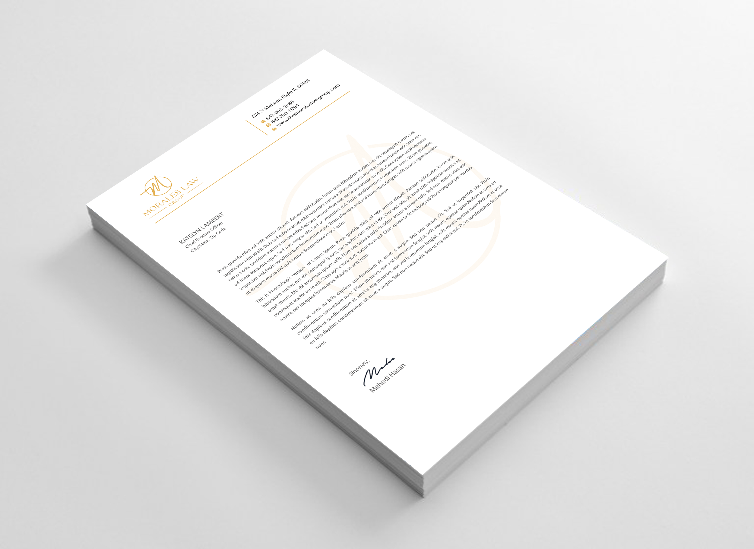 Letterhead Design by Expert Bappy for this project | Design #35062878