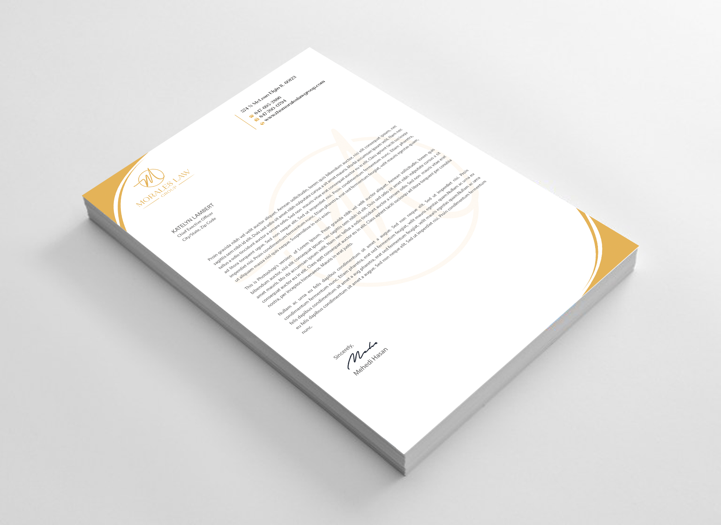 Letterhead Design by Expert Bappy for this project | Design #35062921