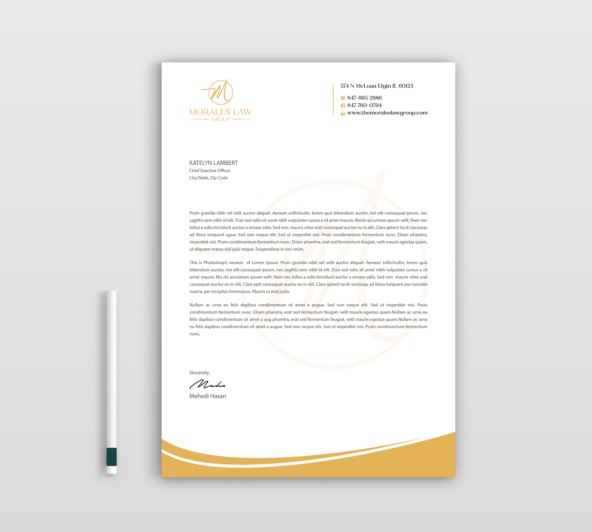 Letterhead Design by Expert Bappy for this project | Design #35062922