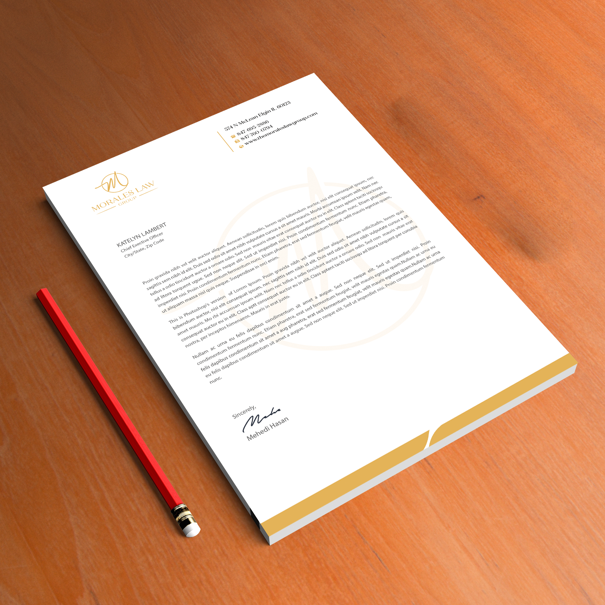 Letterhead Design by Expert Bappy for this project | Design #35062923