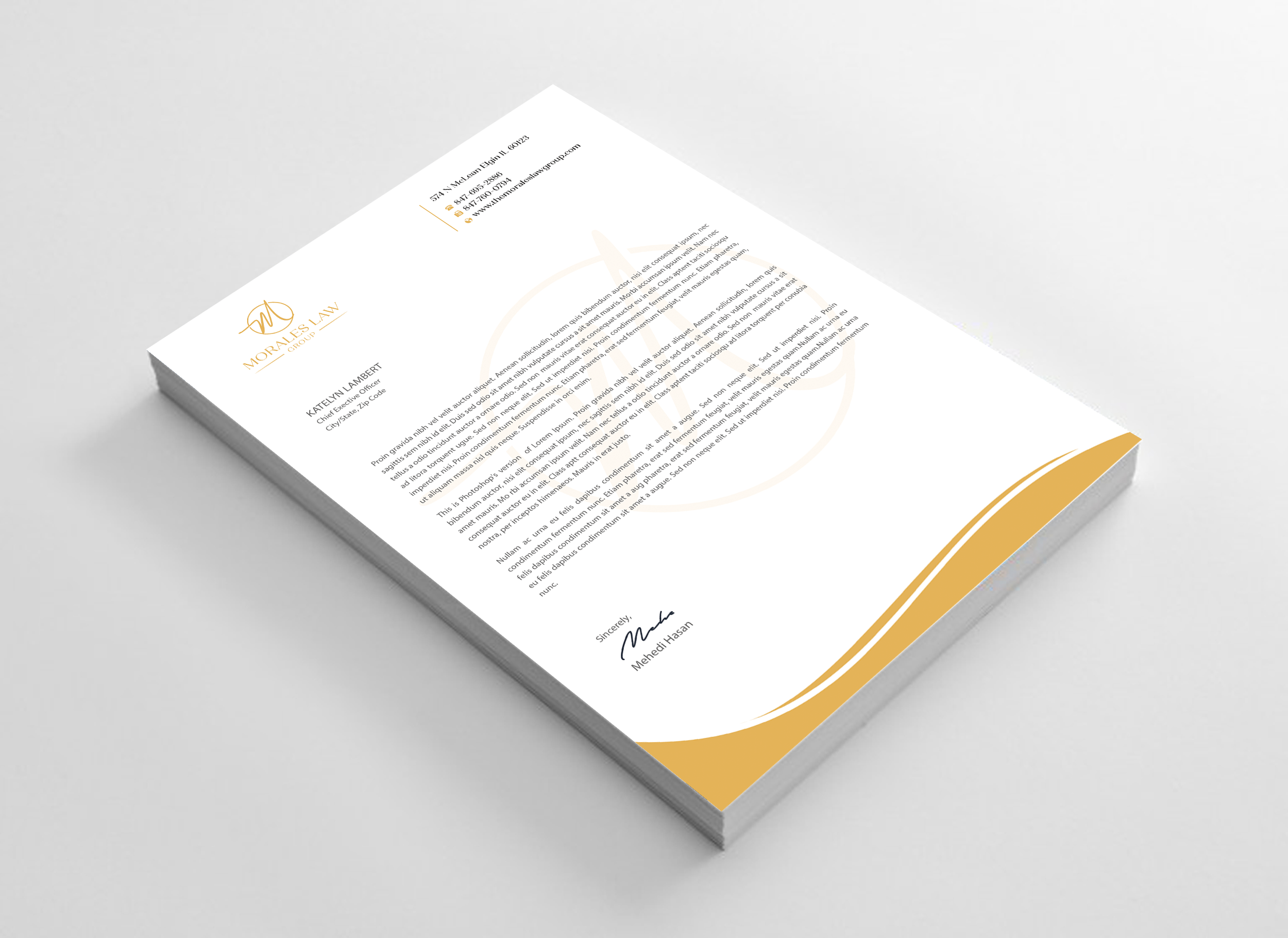 Letterhead Design by Expert Bappy for this project | Design #35062924