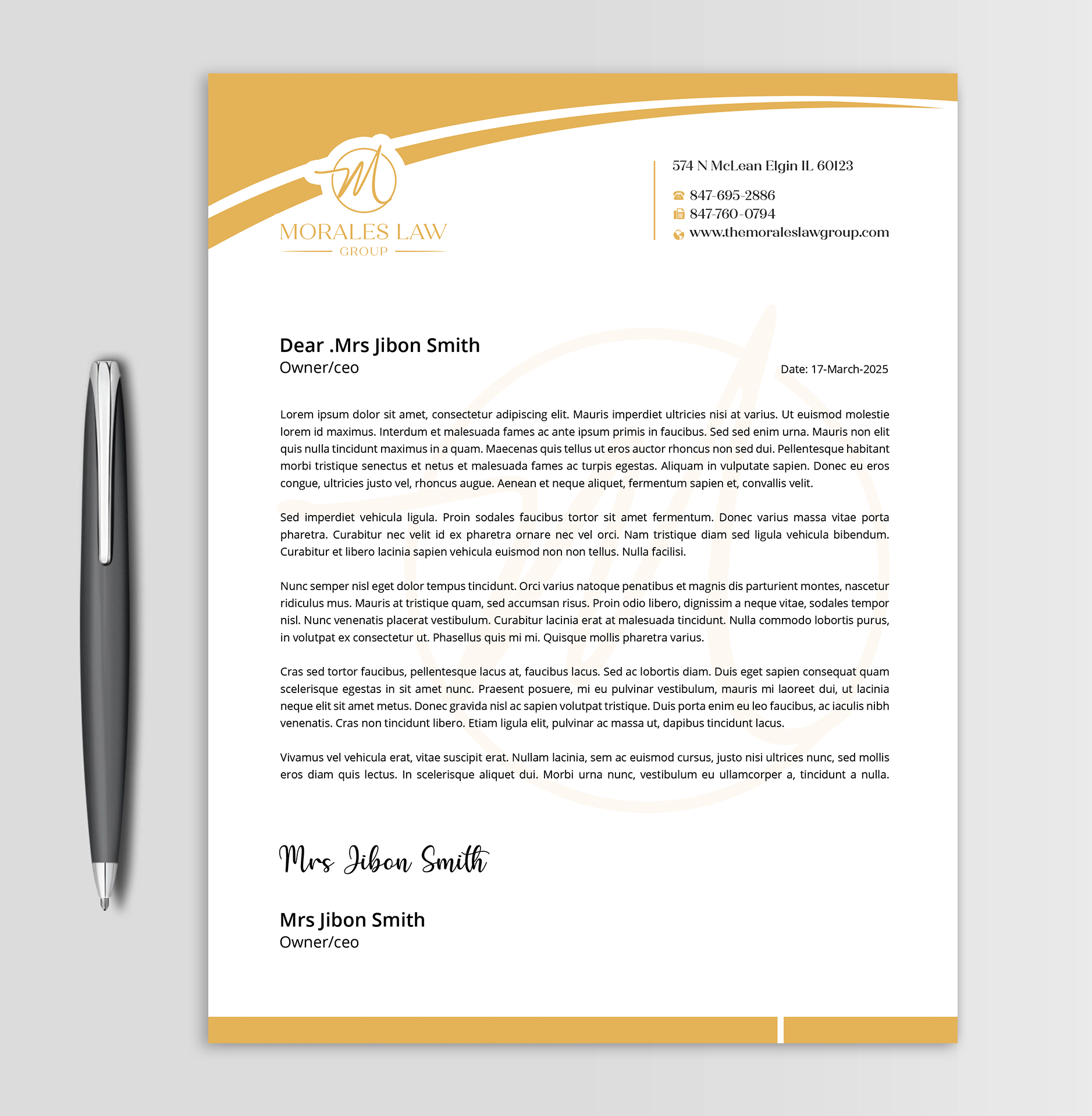 Letterhead Design by Expert Bappy for this project | Design #35063053