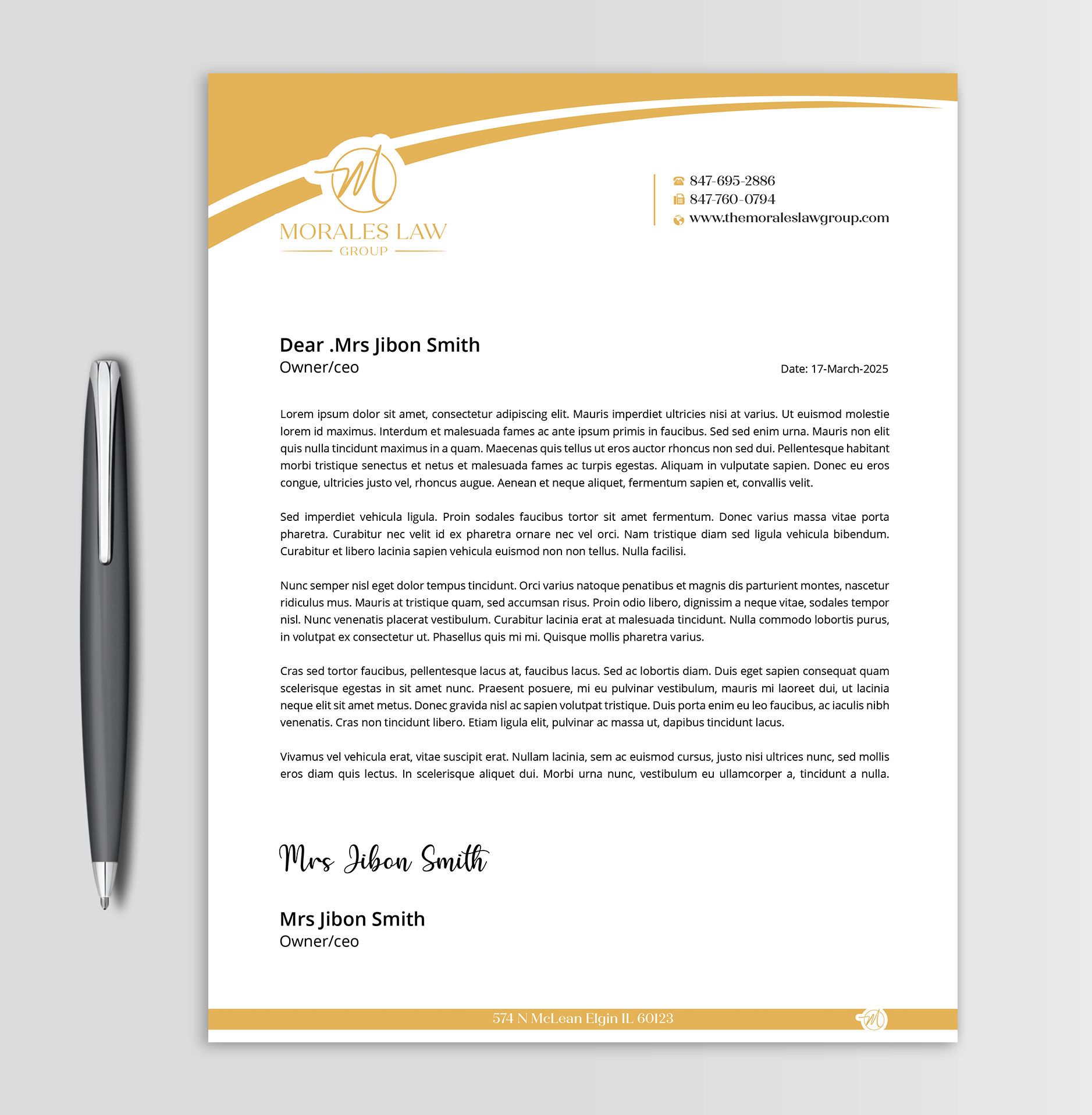 Letterhead Design by Expert Bappy for this project | Design #35063074