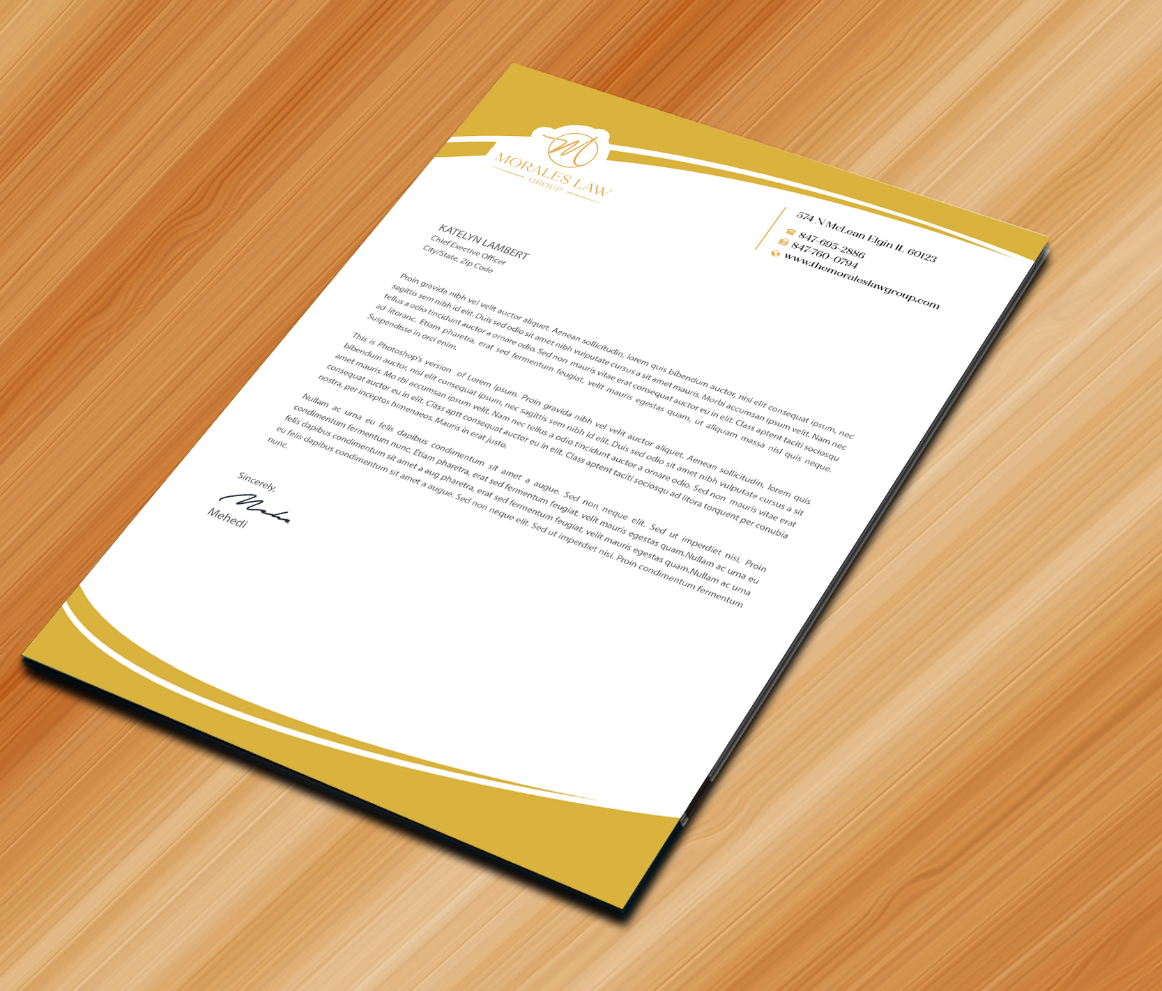 Letterhead Design by Expert Bappy for this project | Design #35063409