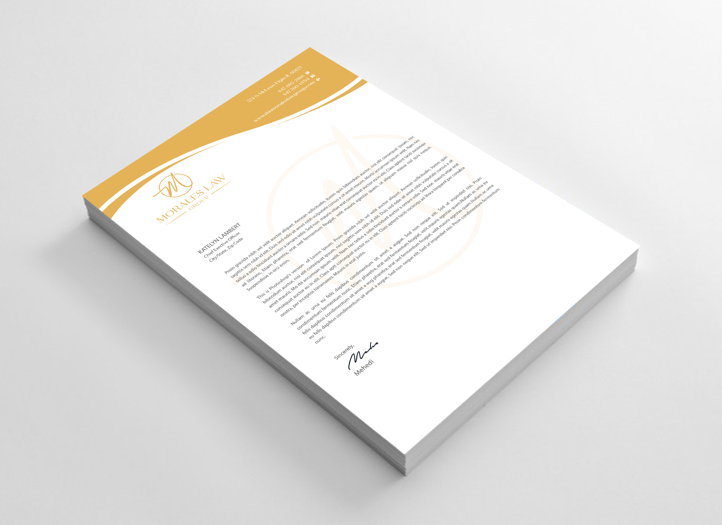 Letterhead Design by Expert Bappy for this project | Design #35063465