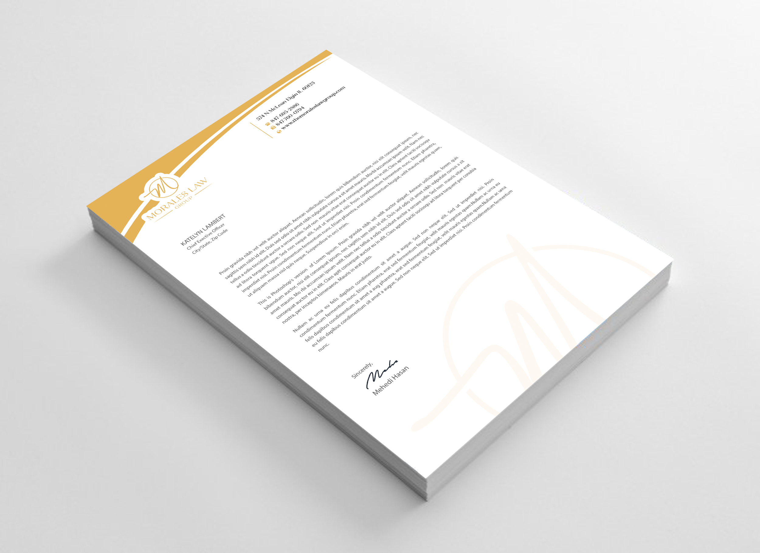 Letterhead Design by Expert Bappy for this project | Design #35063572