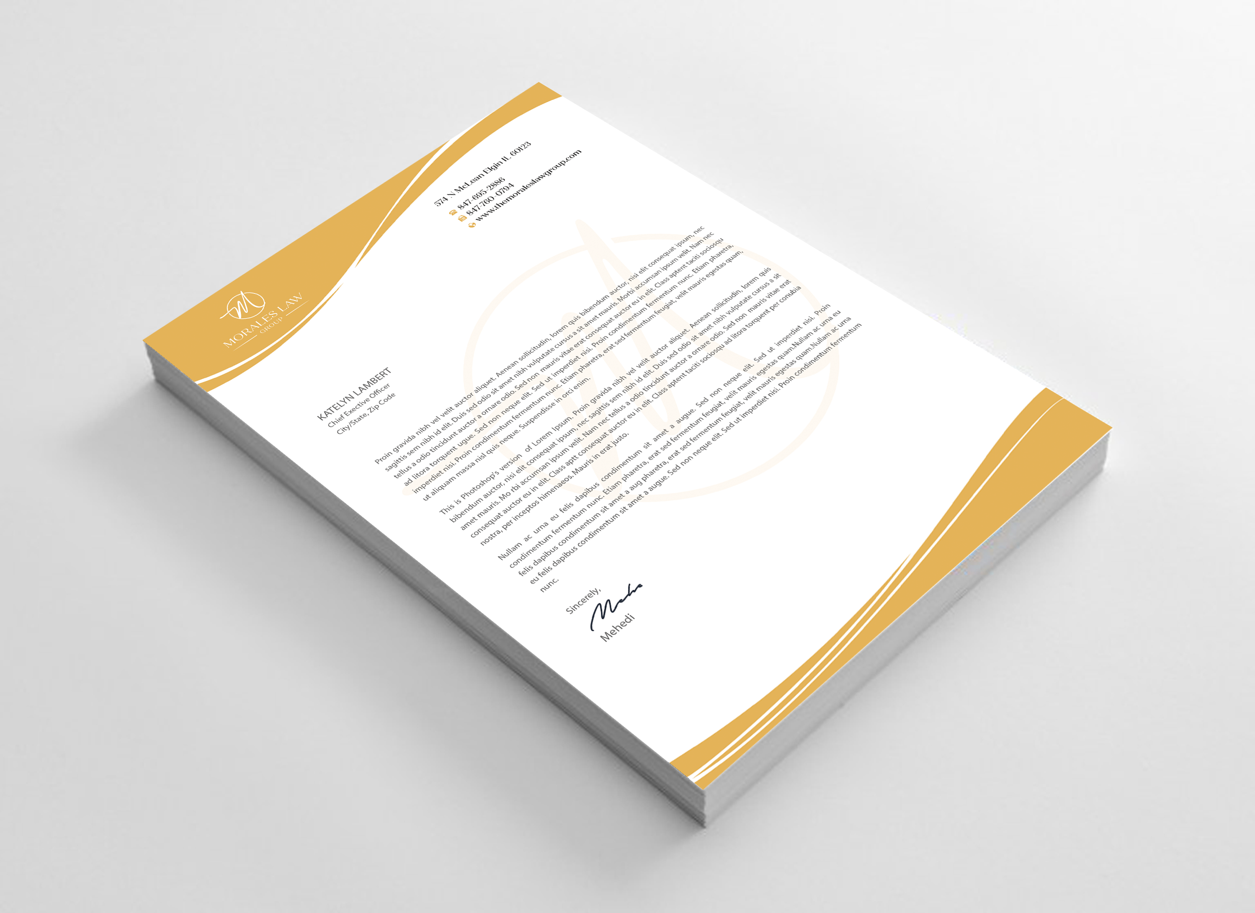 Letterhead Design by Expert Bappy for this project | Design #35063662