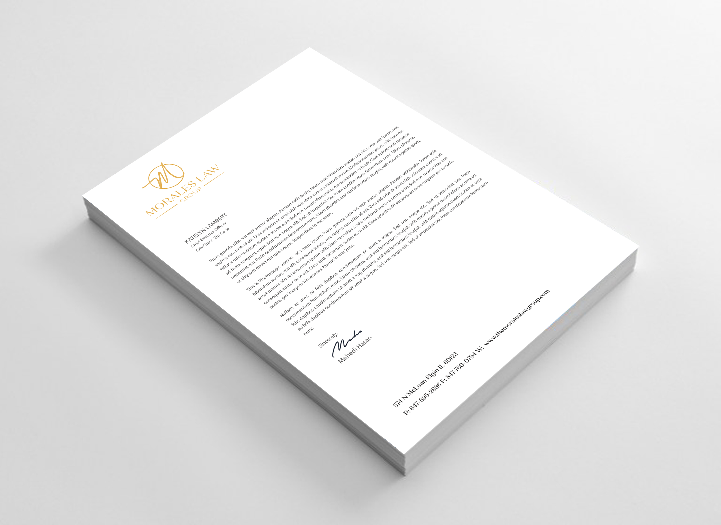 Letterhead Design by Expert Bappy for this project | Design #35063817