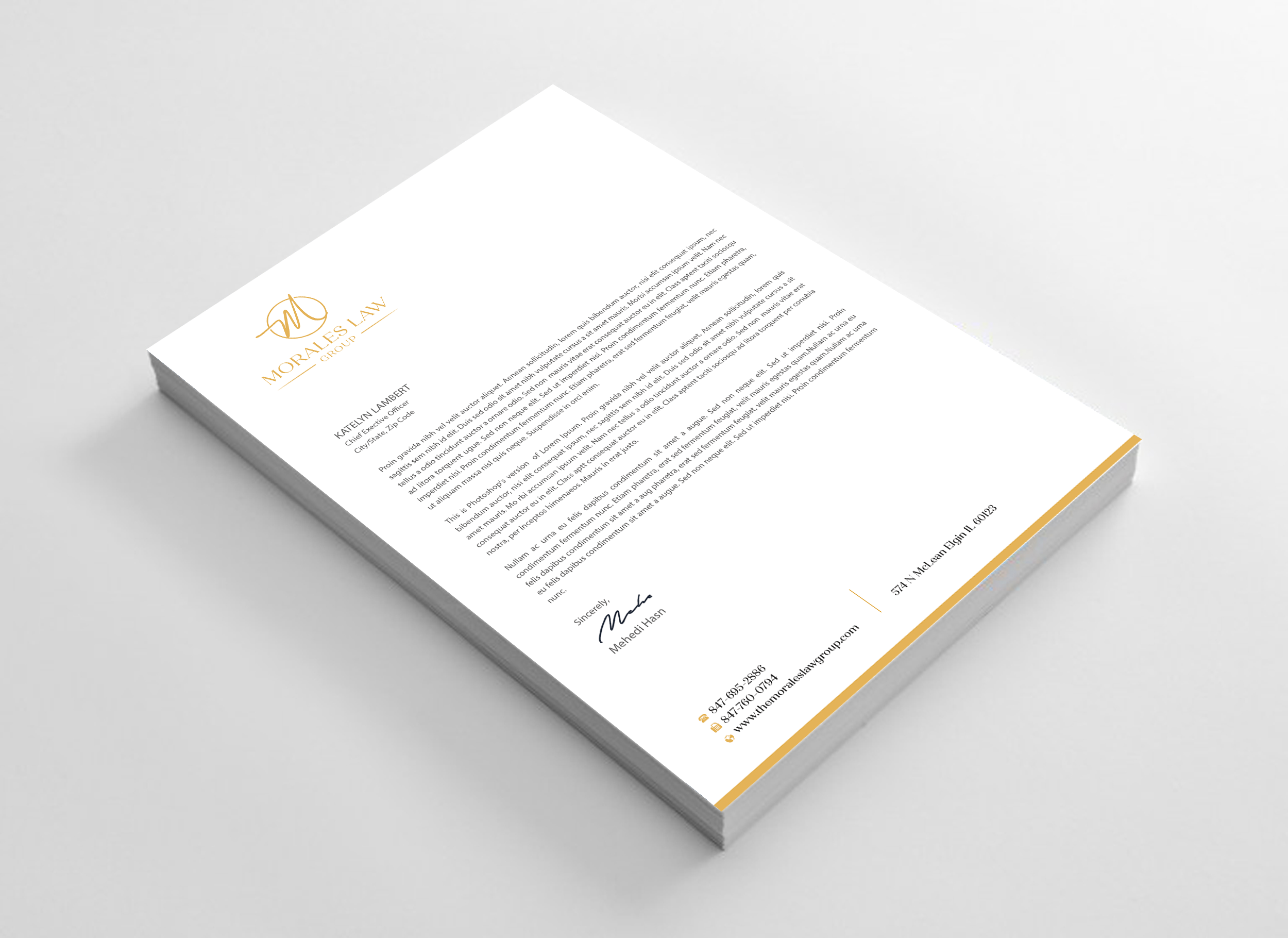 Letterhead Design by Expert Bappy for this project | Design #35063829