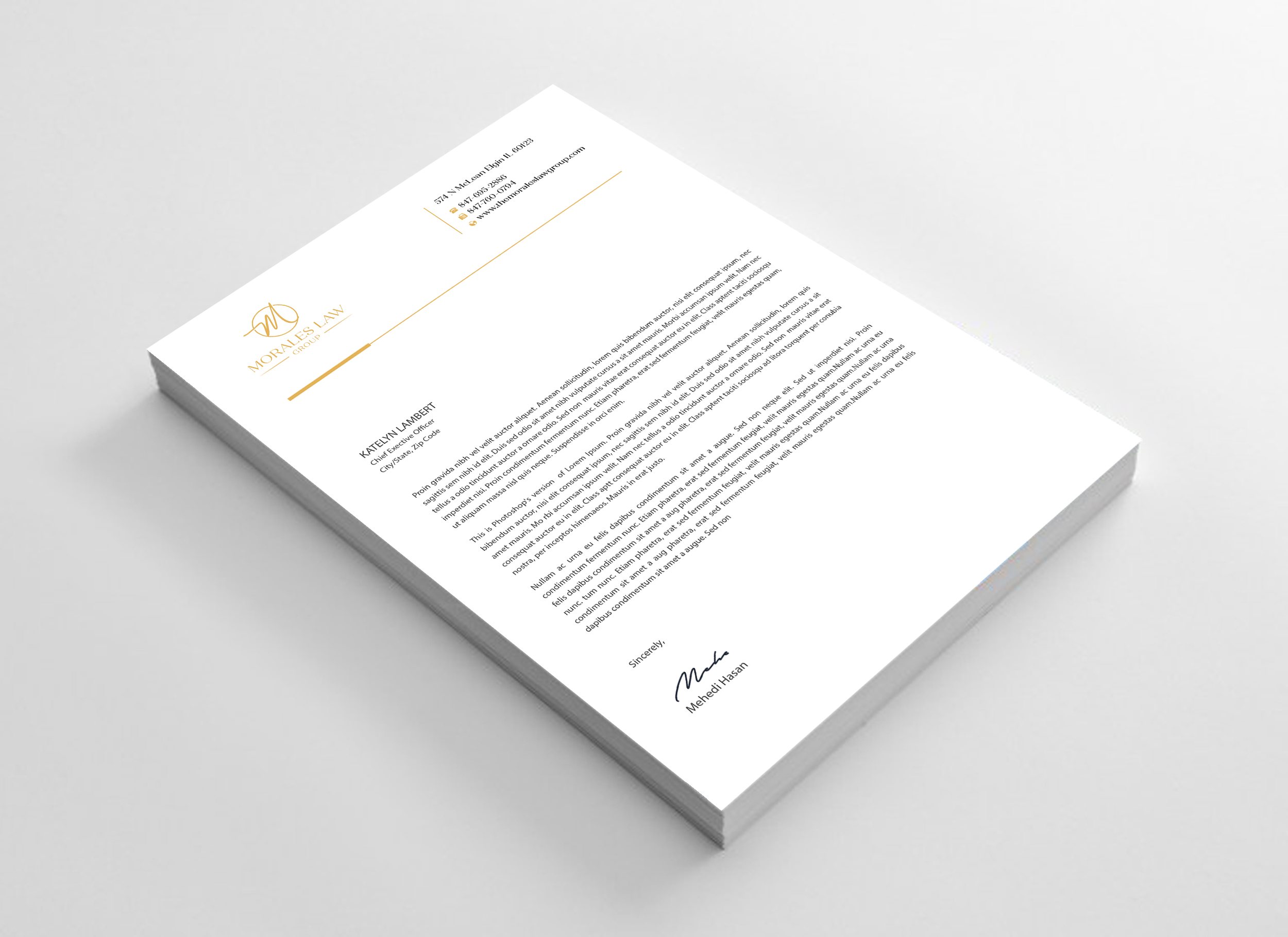 Letterhead Design by Expert Bappy for this project | Design #35063859