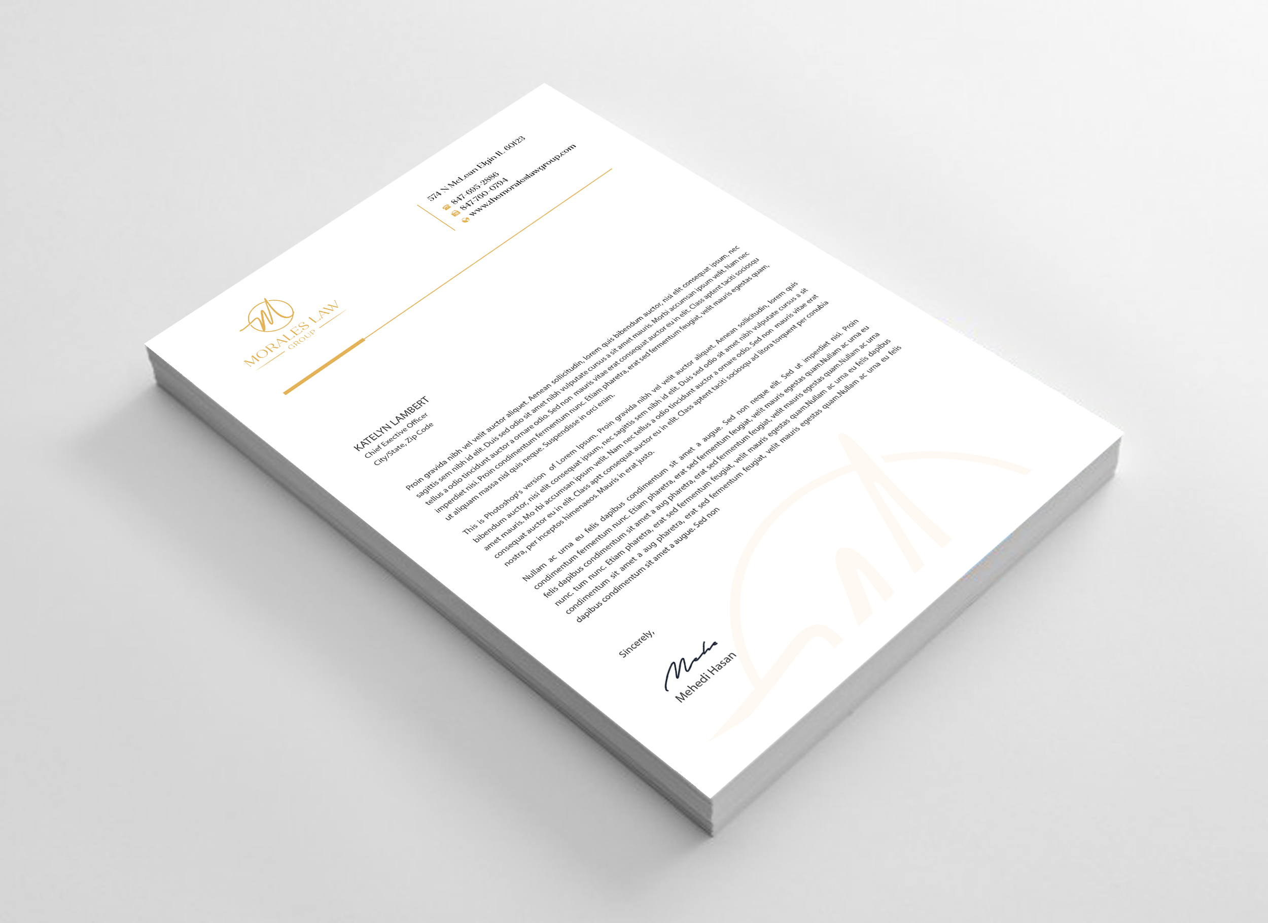 Letterhead Design by Expert Bappy for this project | Design #35063867