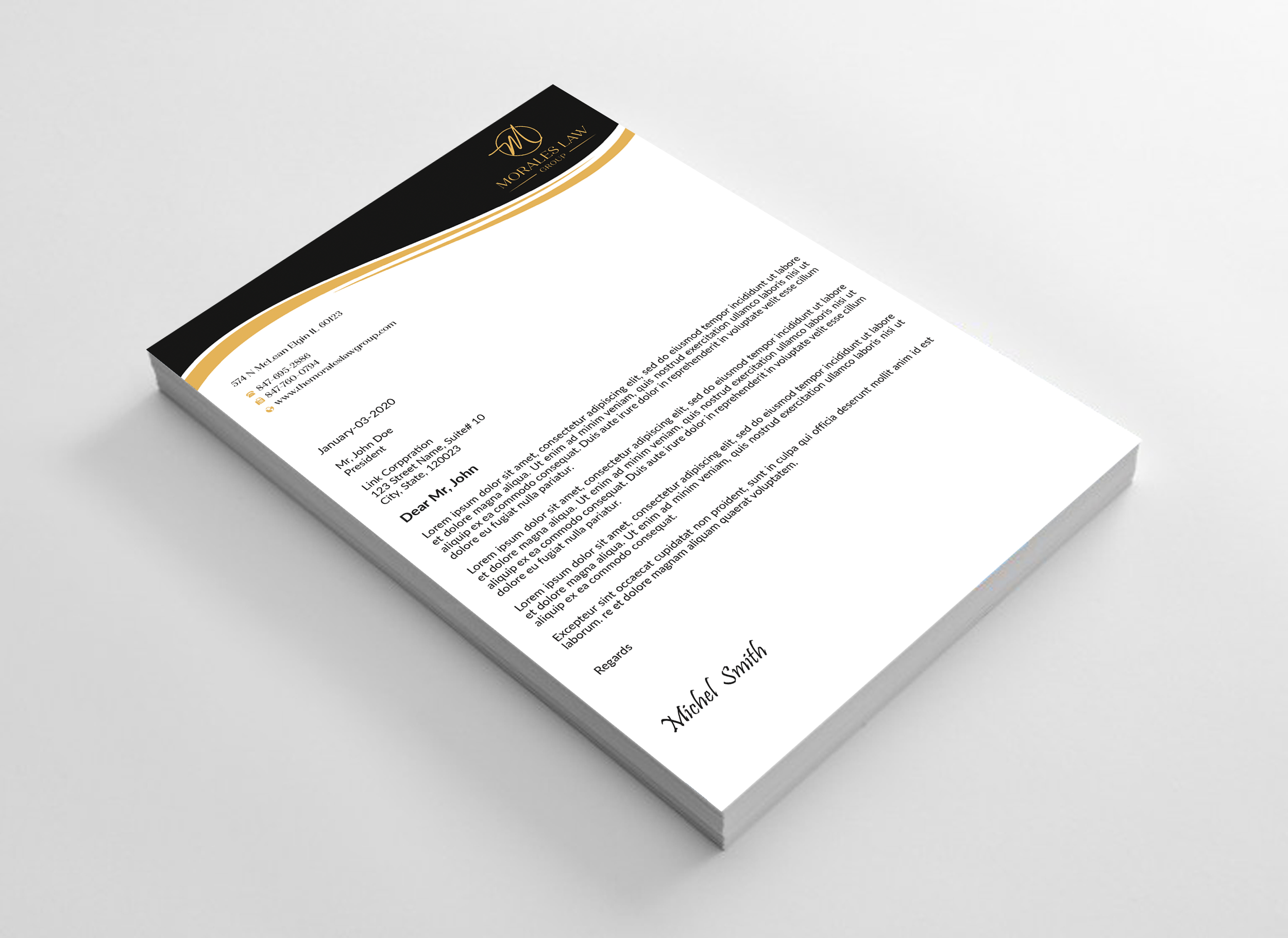 Letterhead Design by Expert Bappy for this project | Design #35064490