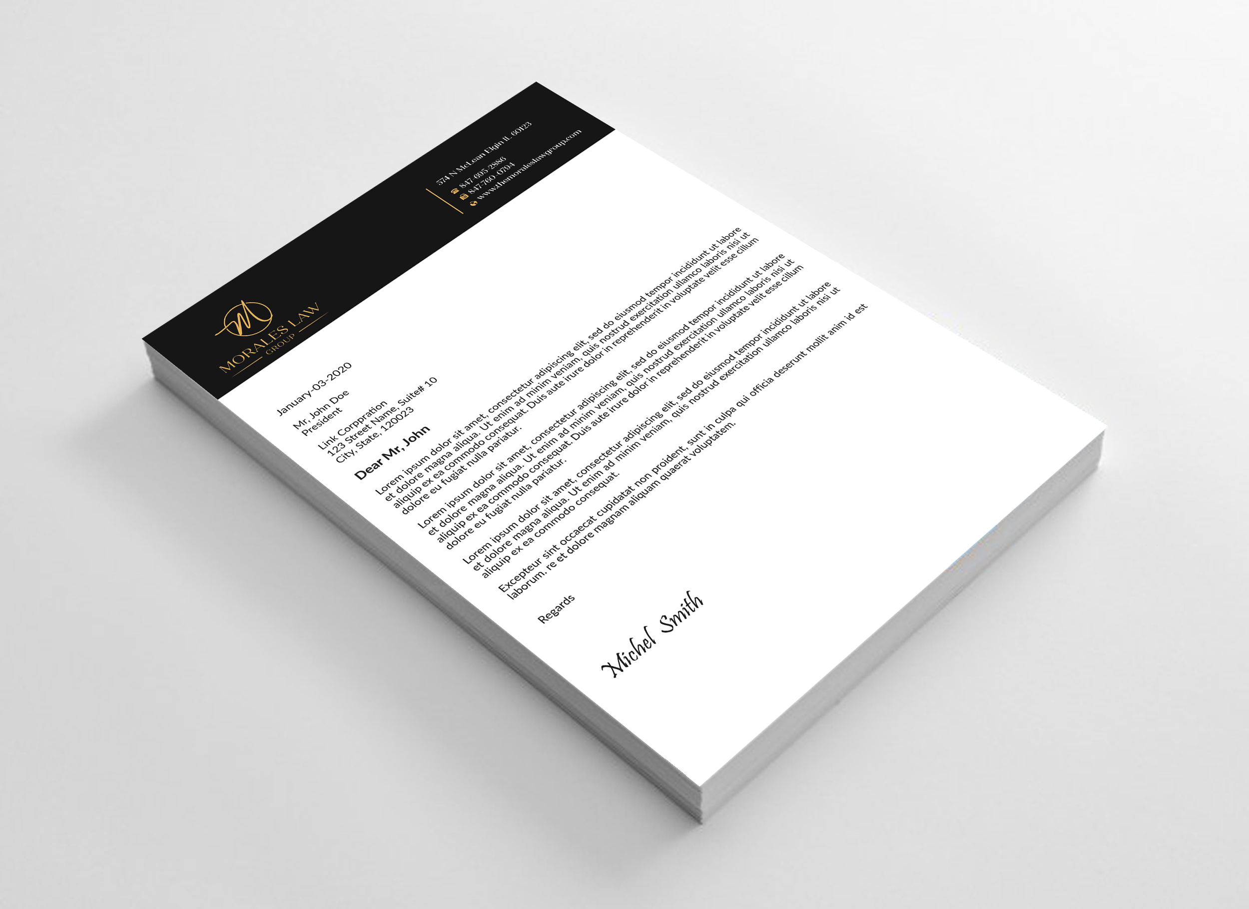 Letterhead Design by Expert Bappy for this project | Design #35064492