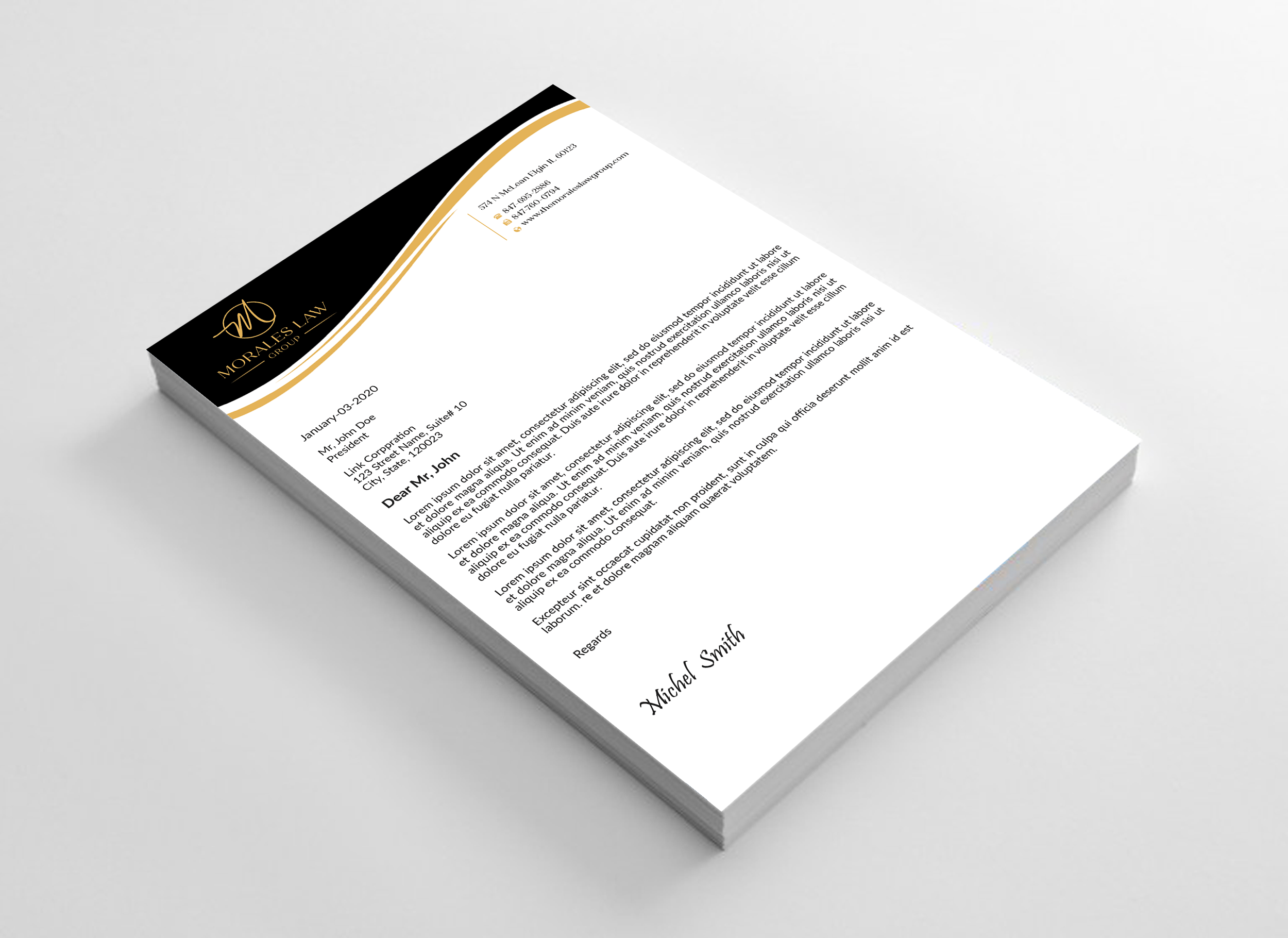 Letterhead Design by Expert Bappy for this project | Design #35064506