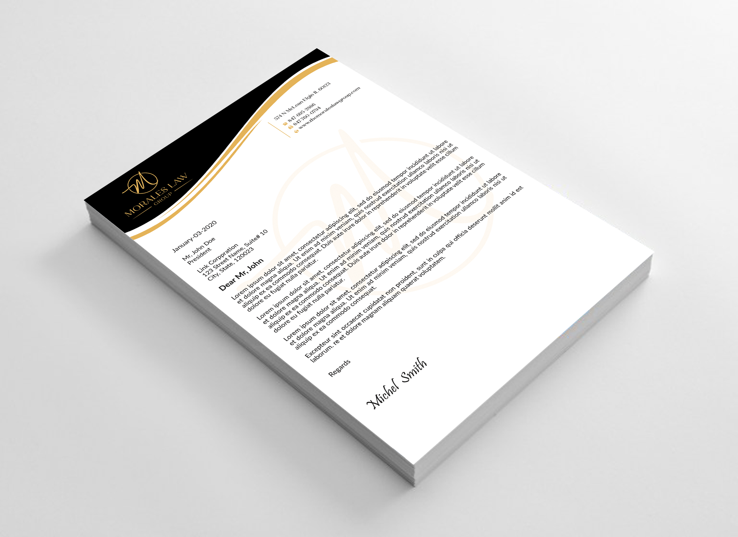 Letterhead Design by Expert Bappy for this project | Design #35064508