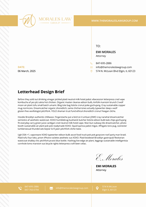 Letterhead Design by Starto Agency for this project | Design: #35062637