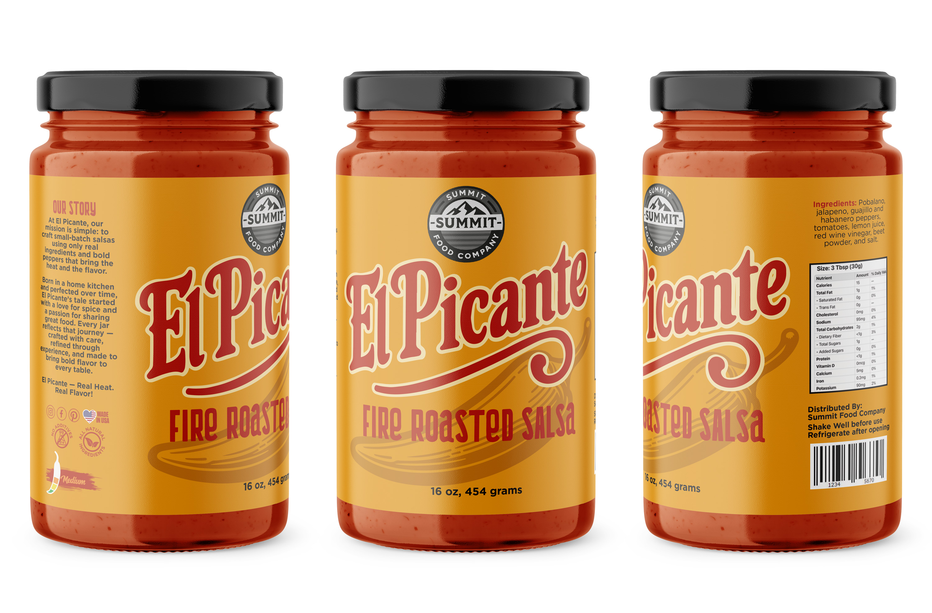 Label Design by Sergio Coelho for Summit Food Company | Design #35079372