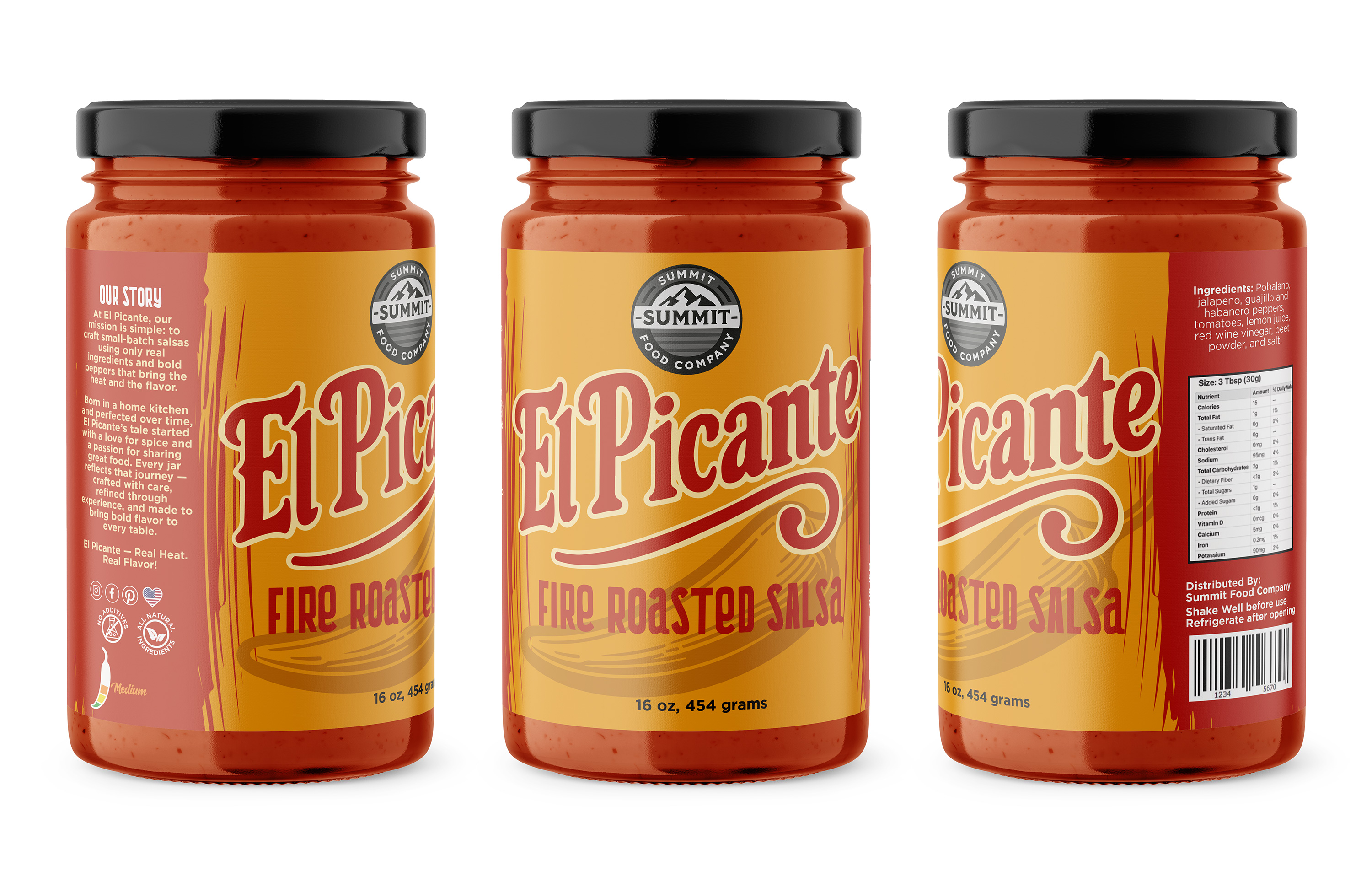 Label Design by Sergio Coelho for Summit Food Company | Design #35079431