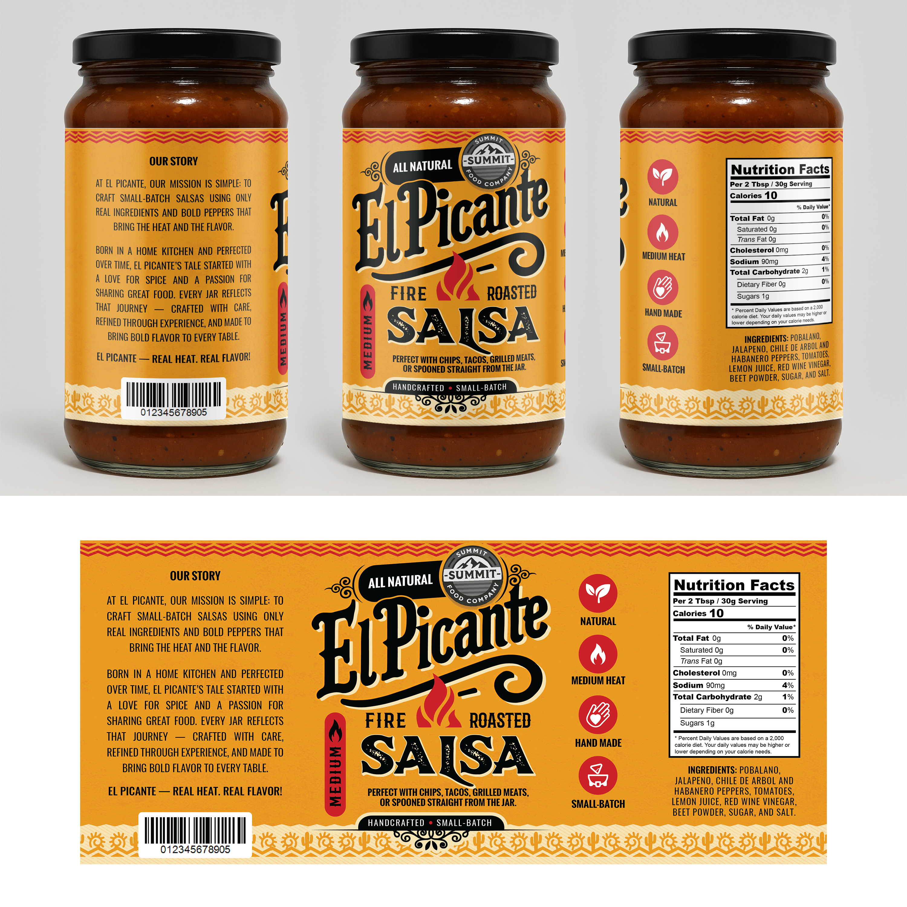 Etikett-Design von Navisol Creatives für Summit Food Company | Design #35069836