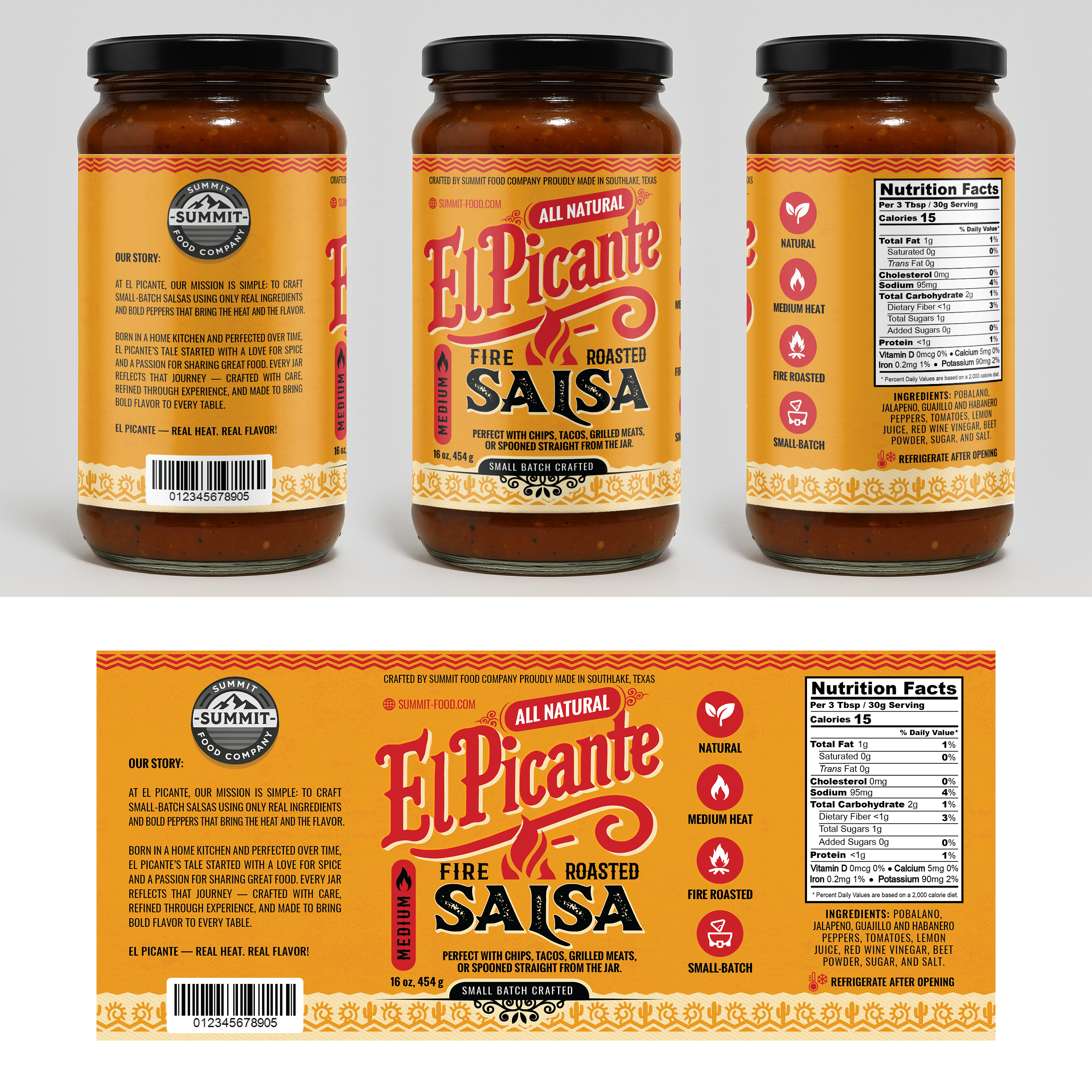 Label Design by Navisol Creatives for Summit Food Company | Design #35072375