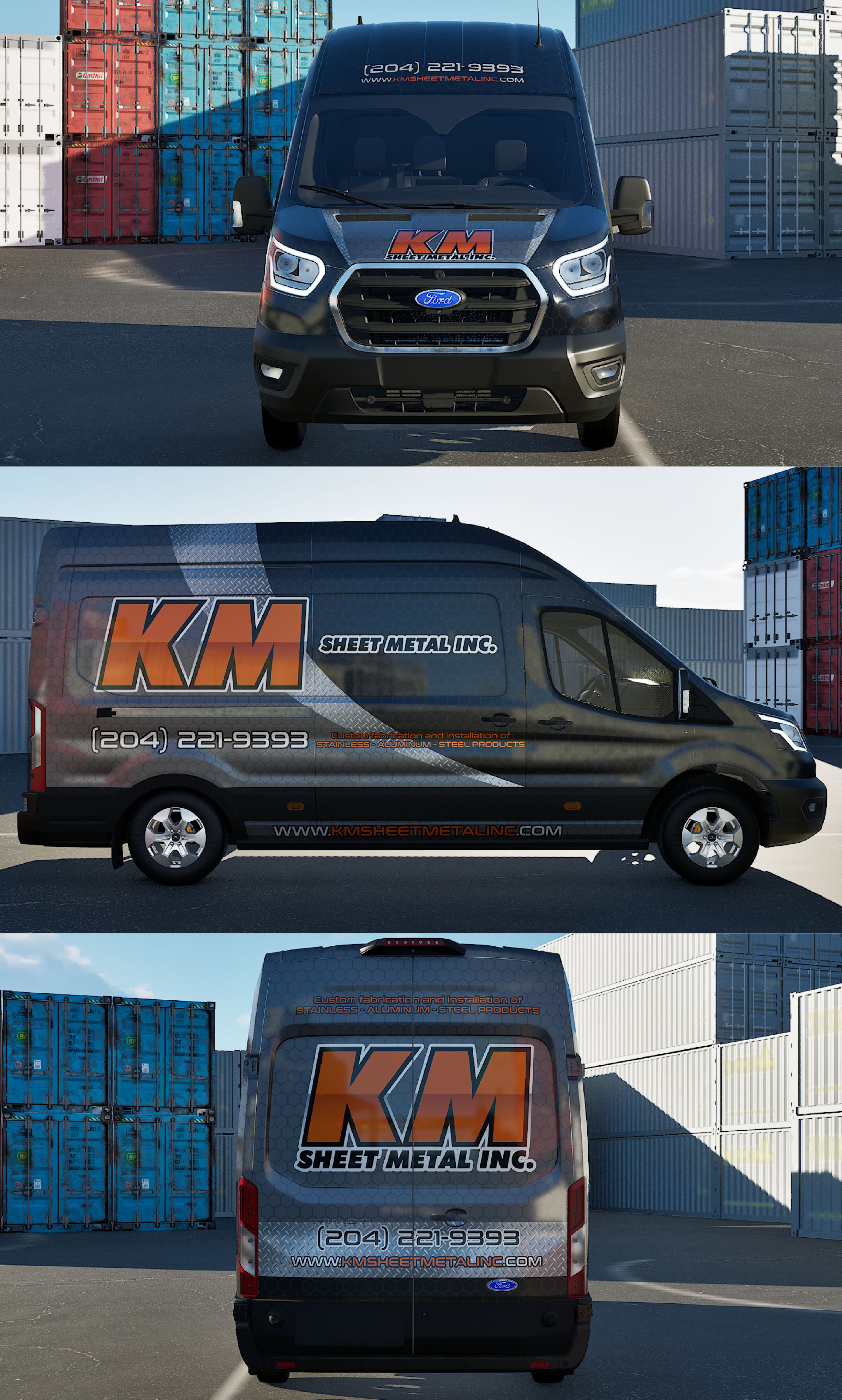 Grafik-Design von VEDG für KM Sheet Metal Inc. | Design #35116800