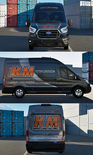 Graphic Design by VEDG for KM Sheet Metal Inc. | Design: #35116800