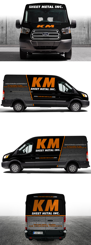 Graphic Design by AZ_Studio for KM Sheet Metal Inc. | Design: #35091444